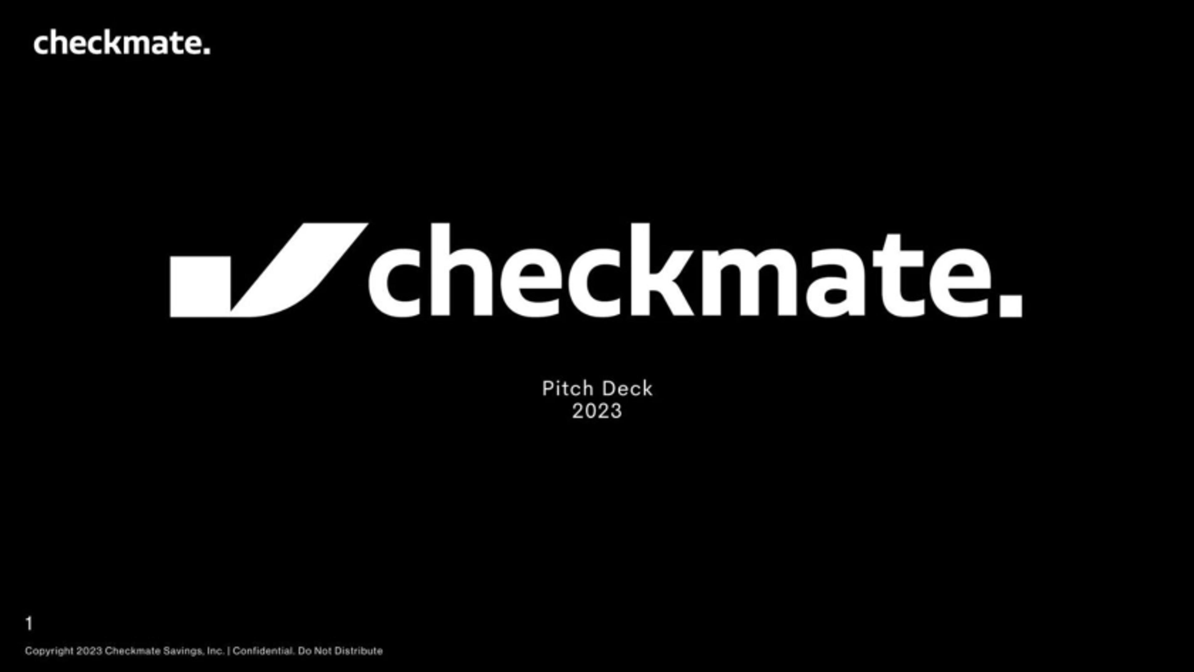 Checkmate Deck - Page #1 - Title Slide