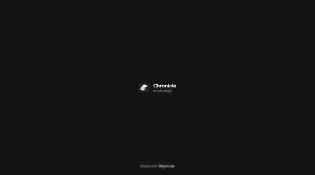Chronicle Deck - Page #1 - Title Slide