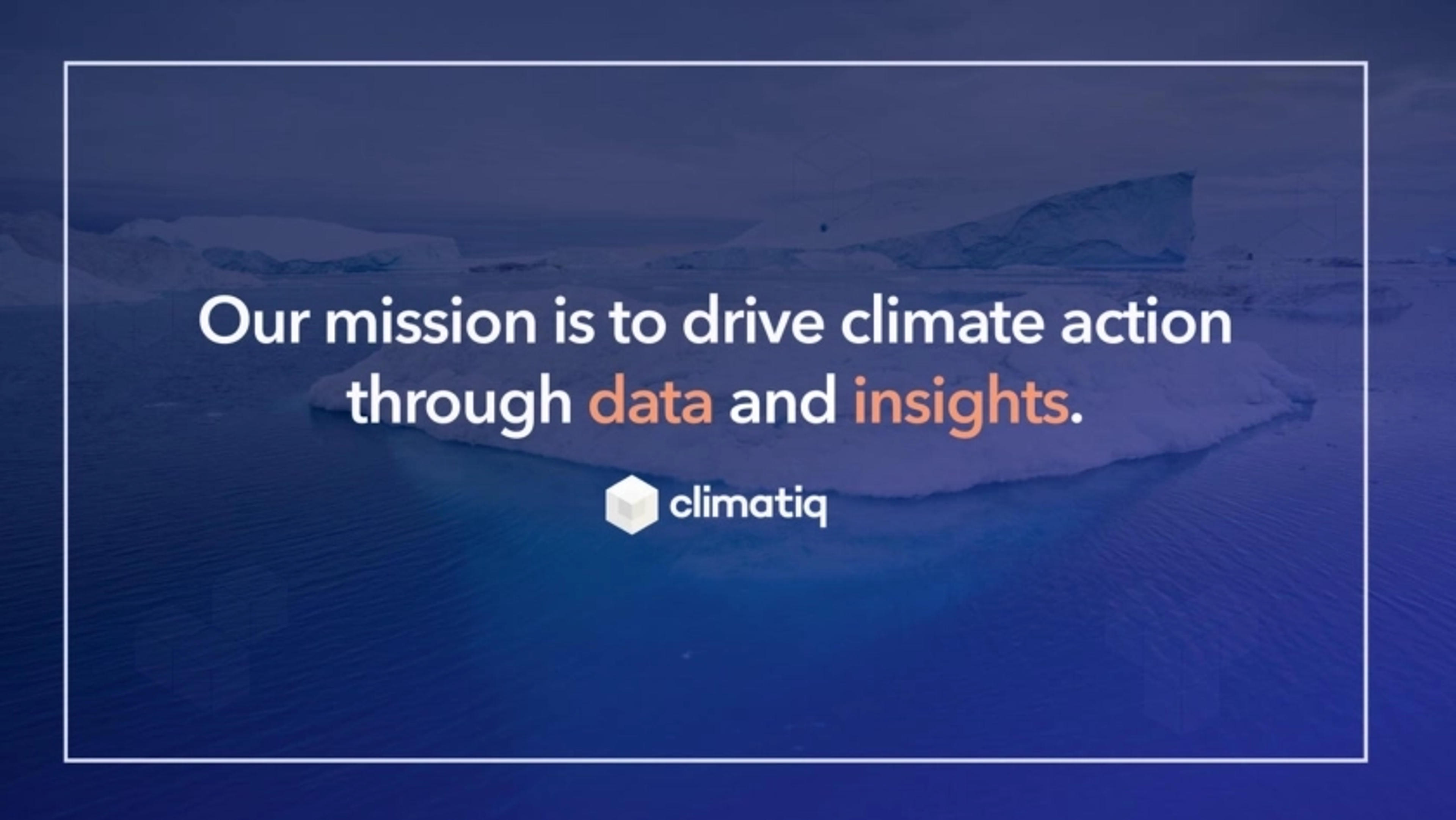 Climatiq Deck - Page #2 - Mission-Vision Slide