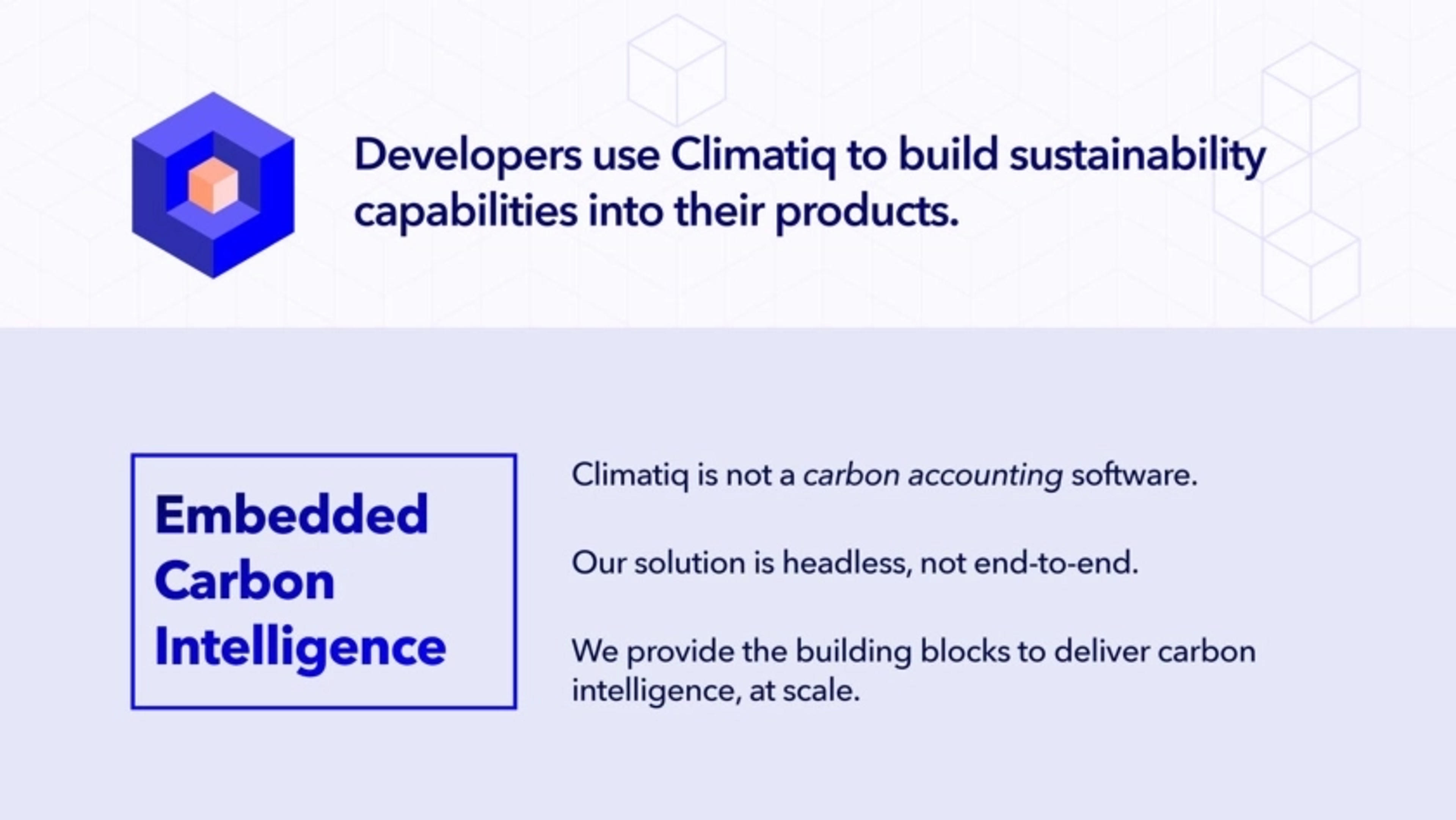 Climatiq Deck - Page #3 - Solution Slide