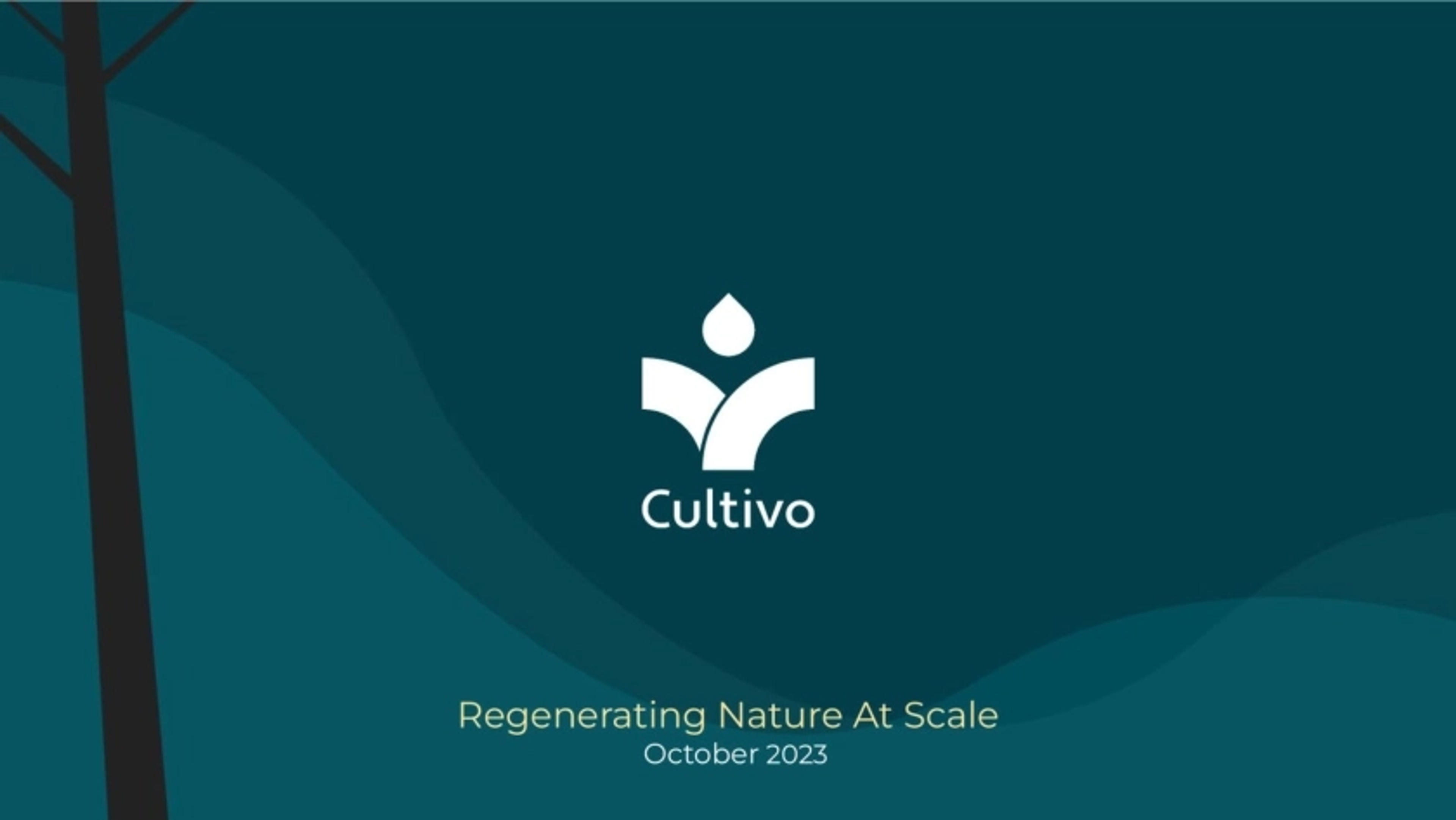 Cultivo Deck - Page #1 - Title Slide