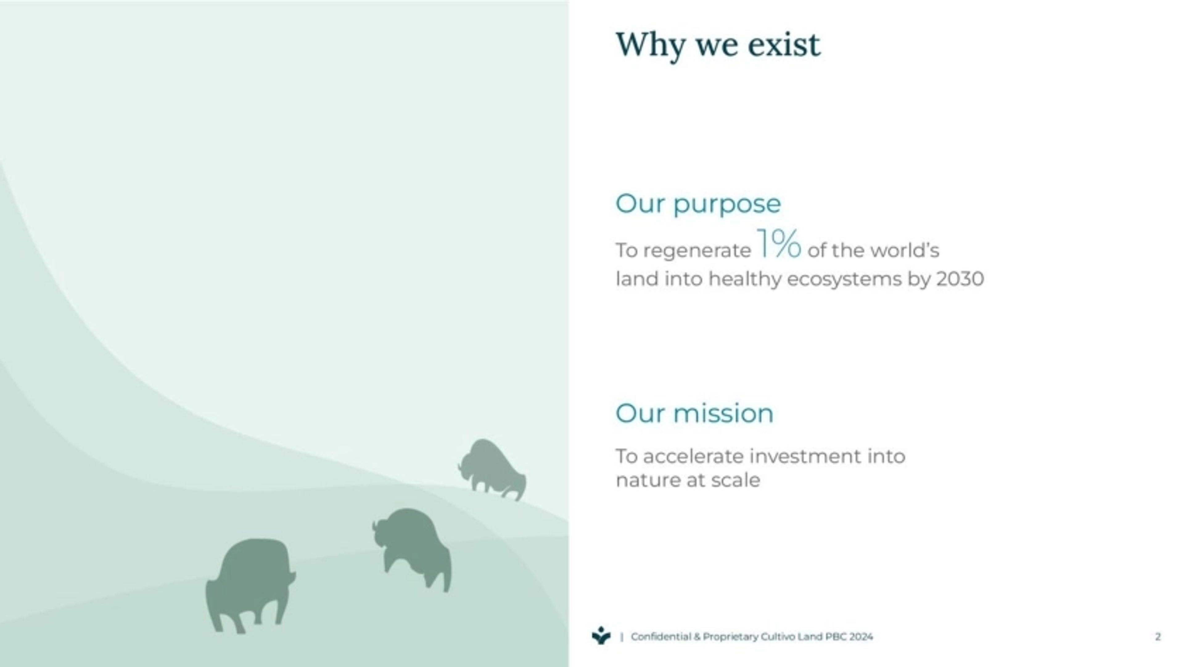 Cultivo Deck - Page #2 - Mission-Vision Slide