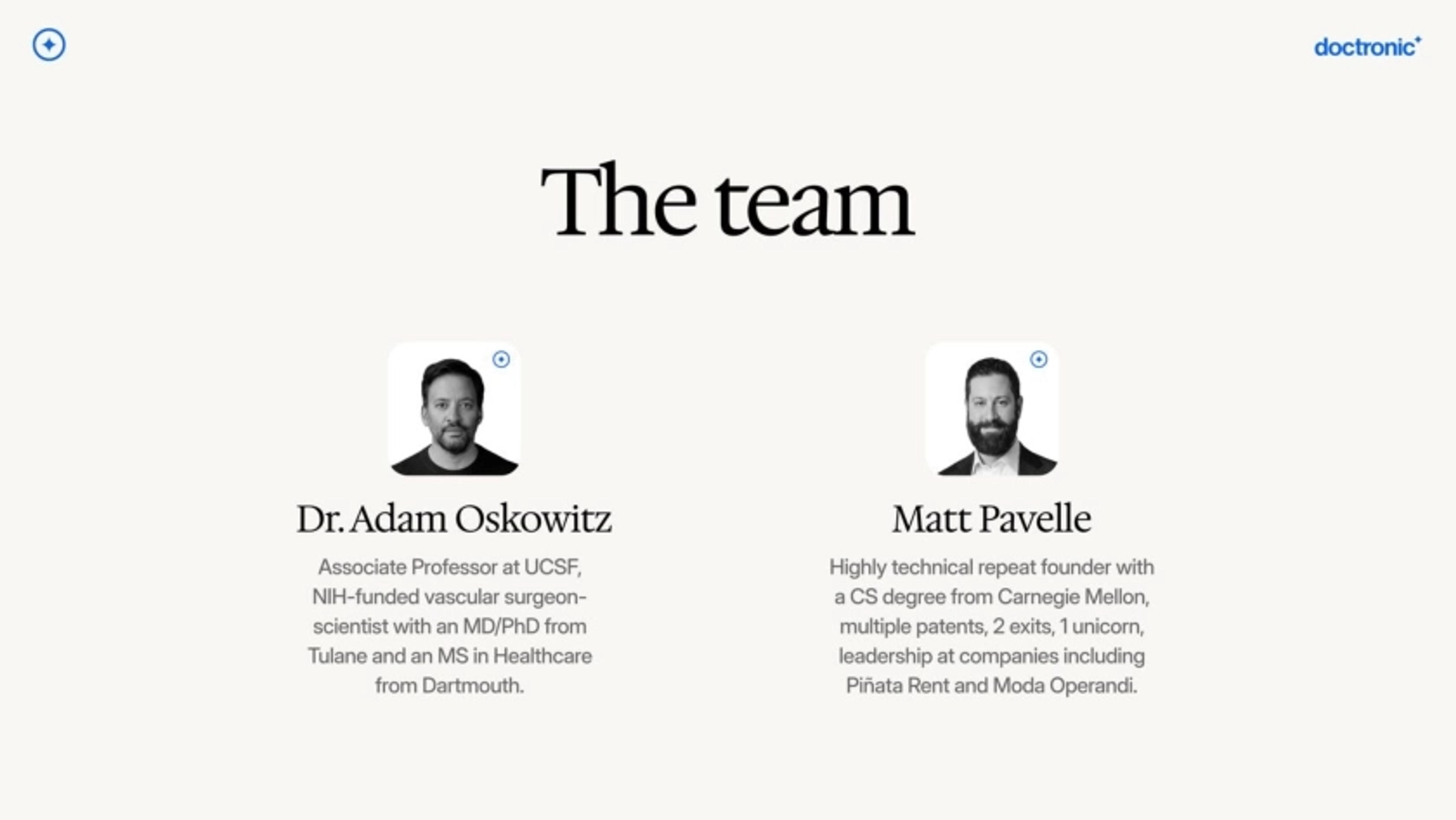 doctronic Deck - Page #3 - Team Slide