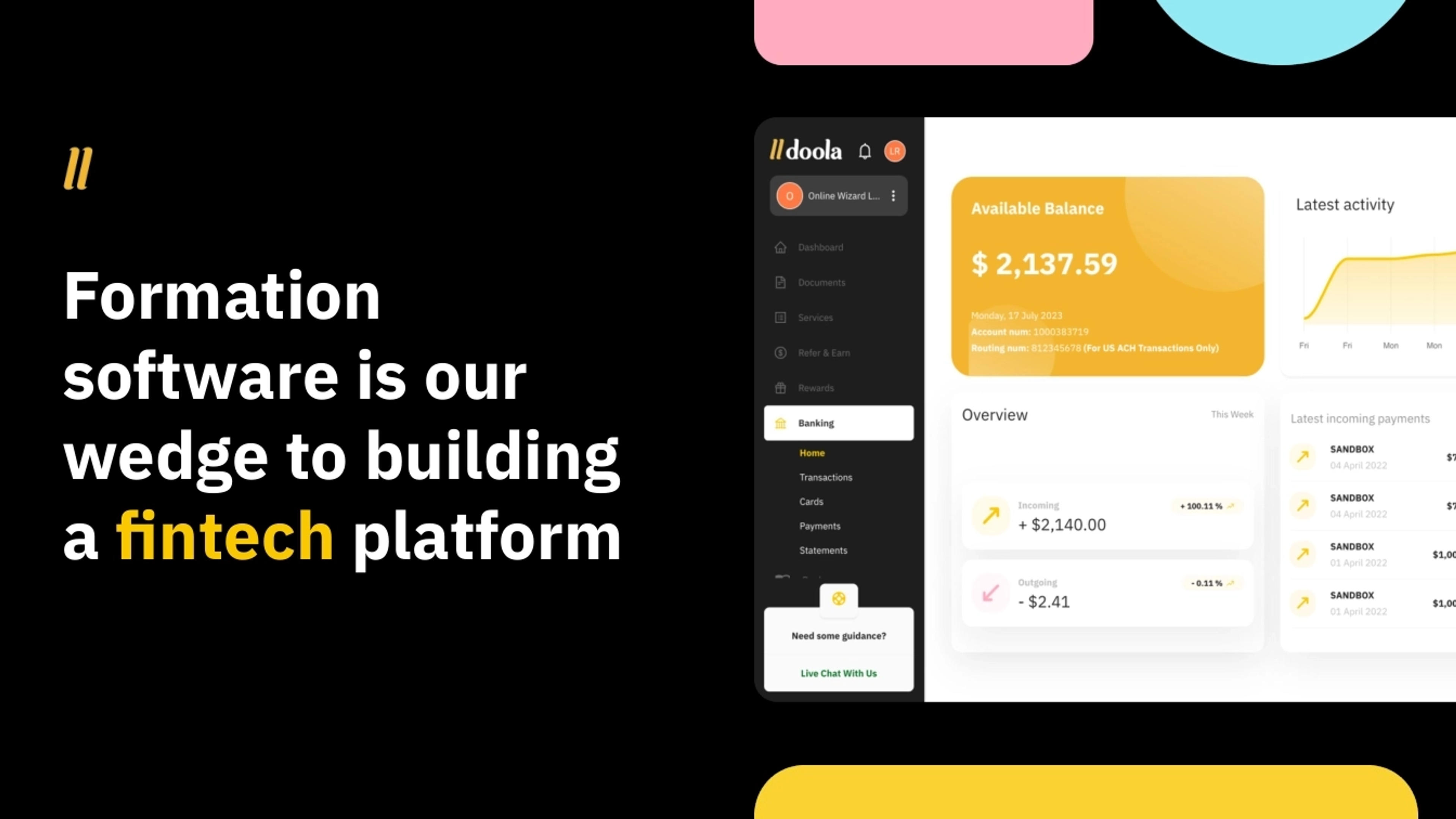 Doola Deck - Page #5 - Solution Slide