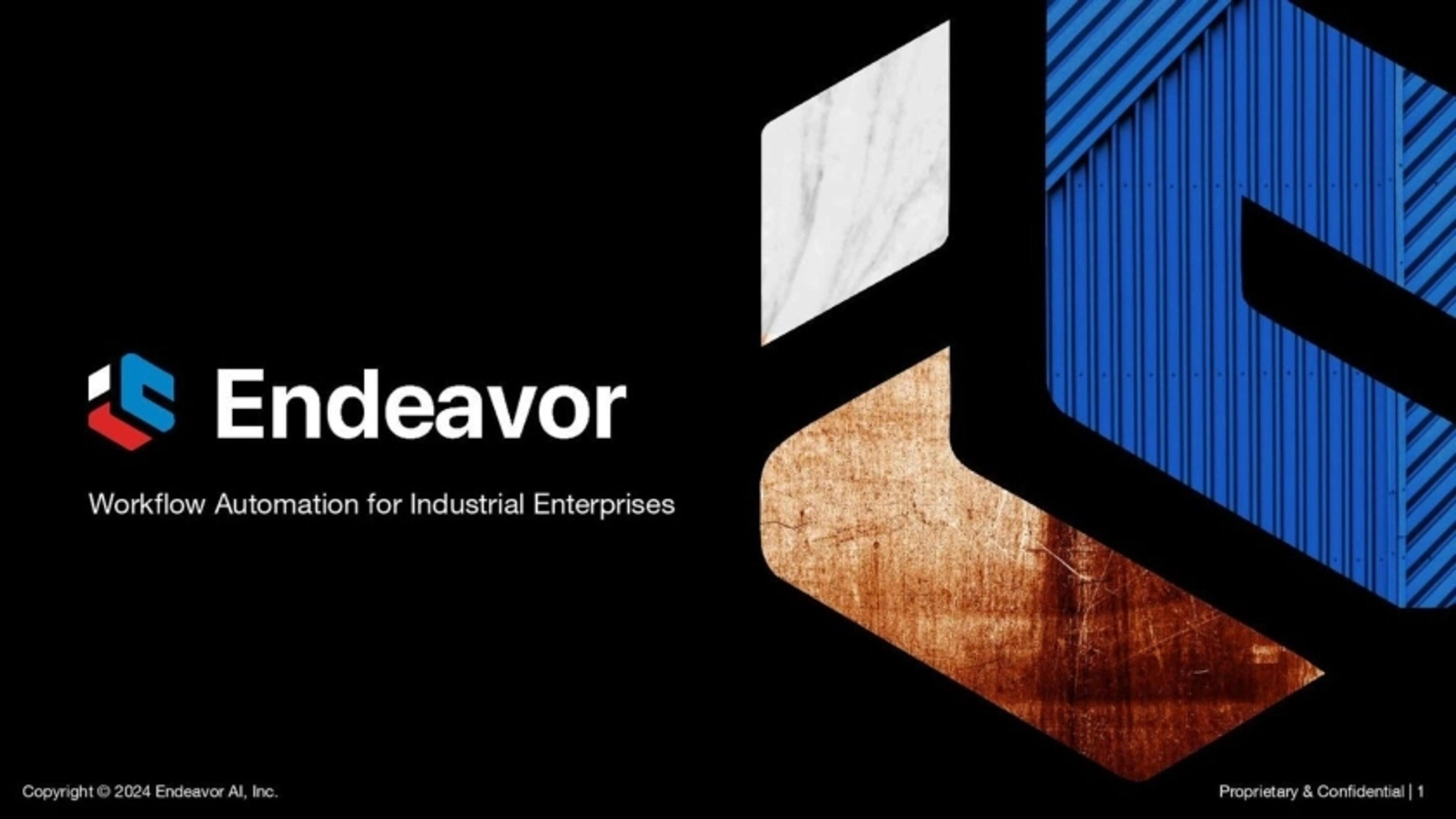 Endeavor Deck - Page #1 - Title Slide