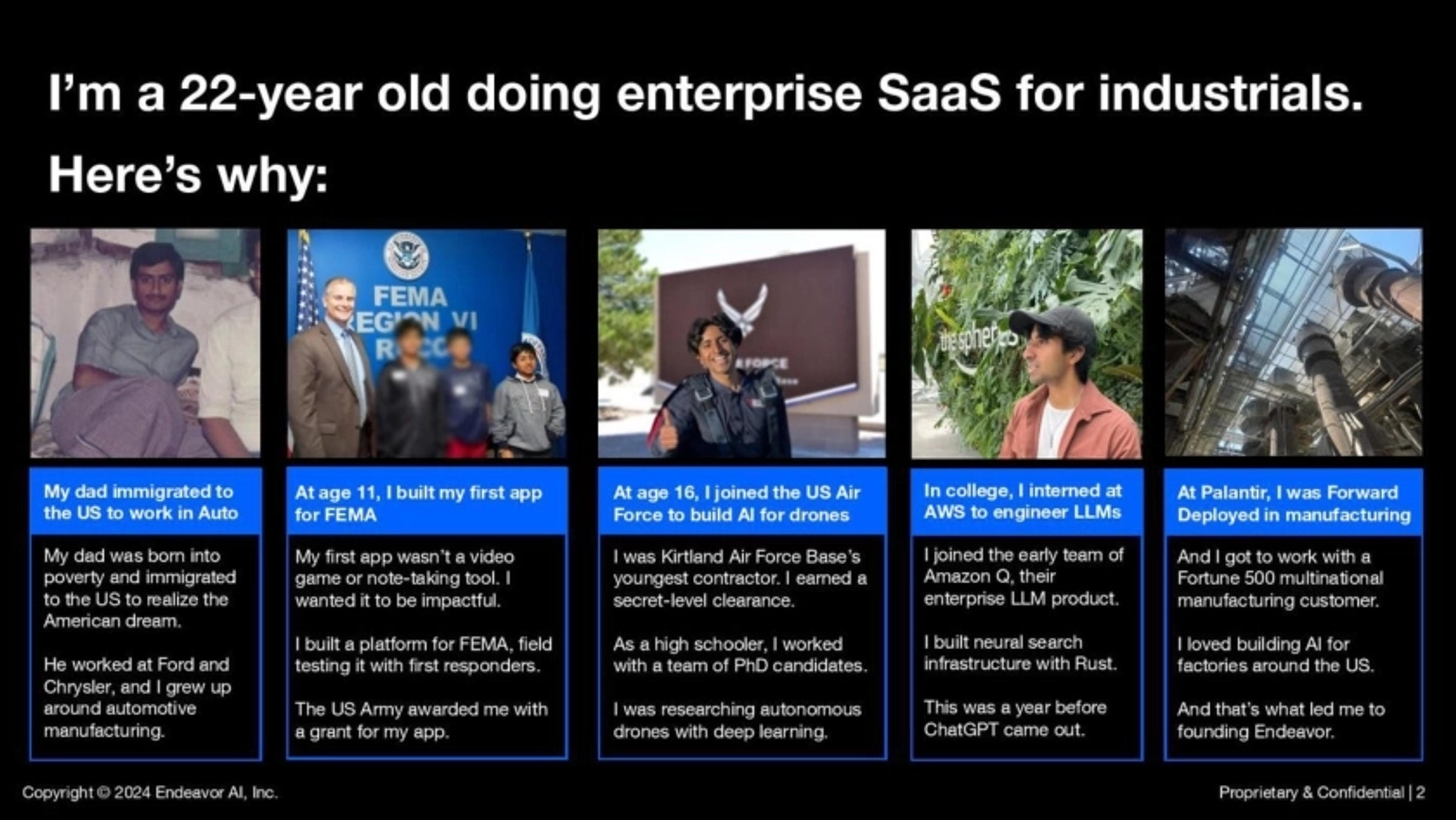 Endeavor Deck - Page #2 - Team Slide