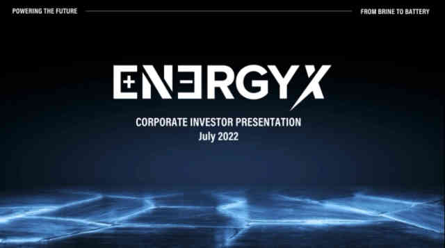 EnergyX Deck - Page #1 - Title Slide