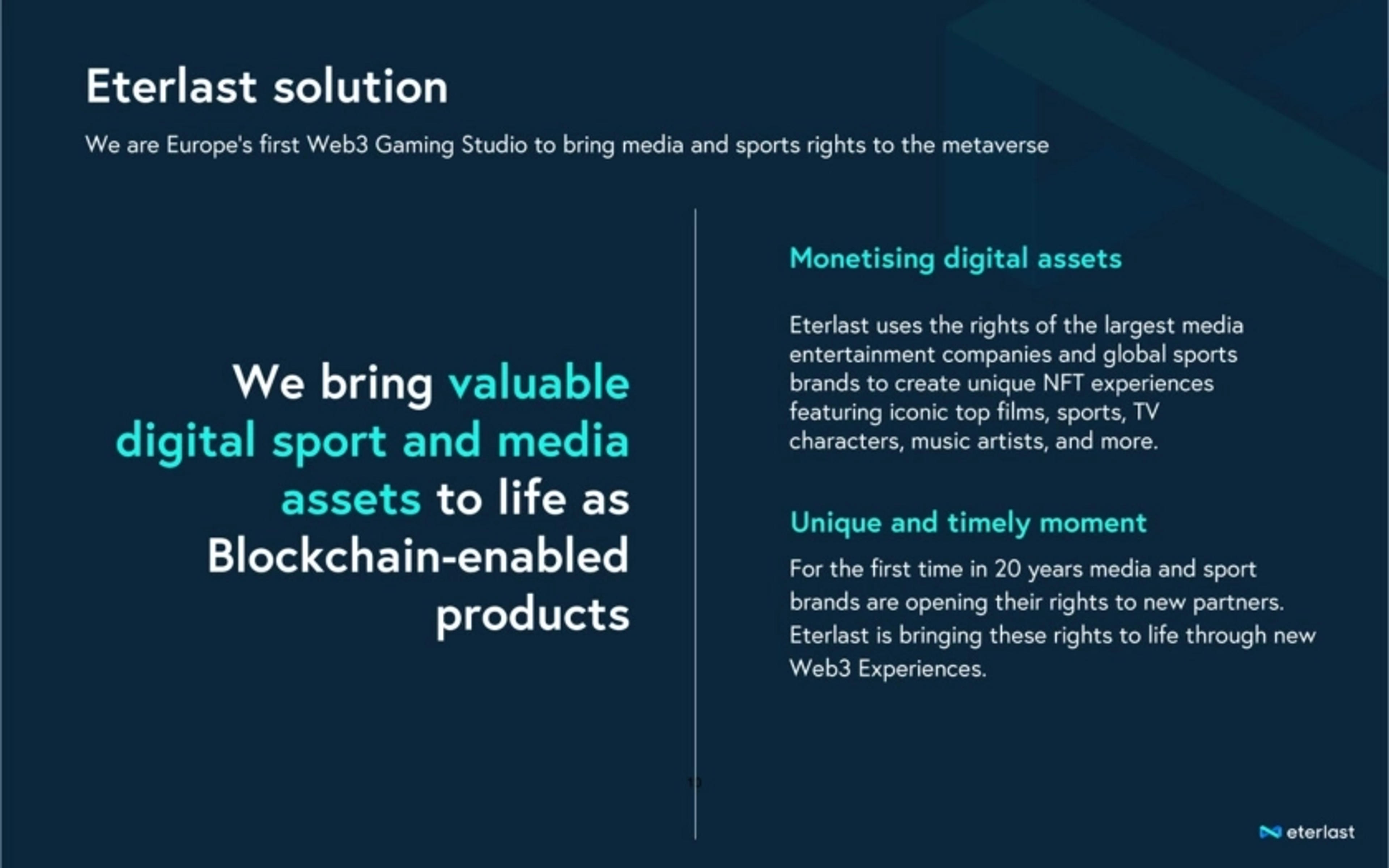 eterlast Deck - Page #6 - Solution Slide