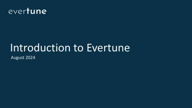 EverTune Deck - Page #1 - Title Slide