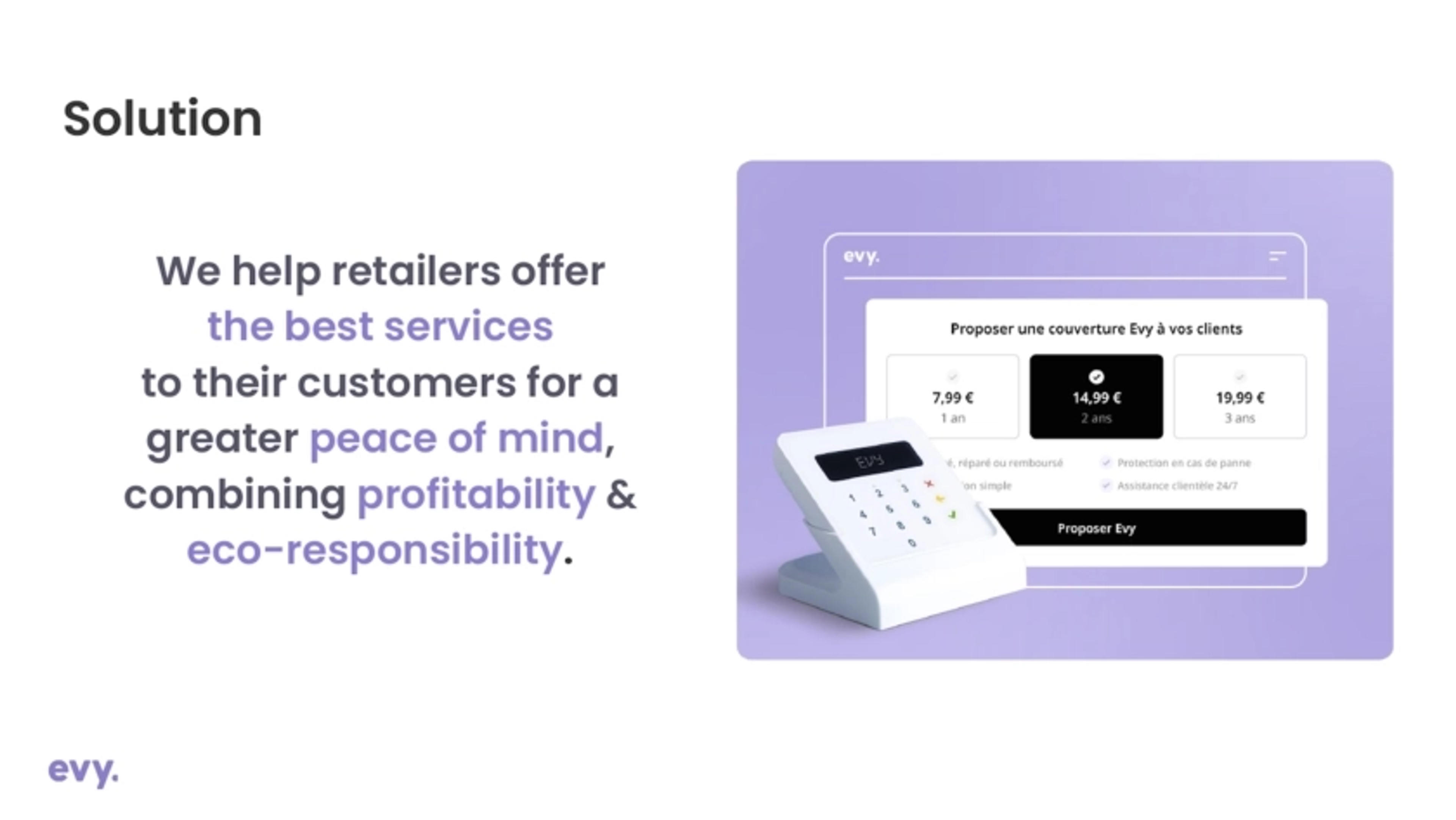 Evy Deck - Page #4 - Solution Slide