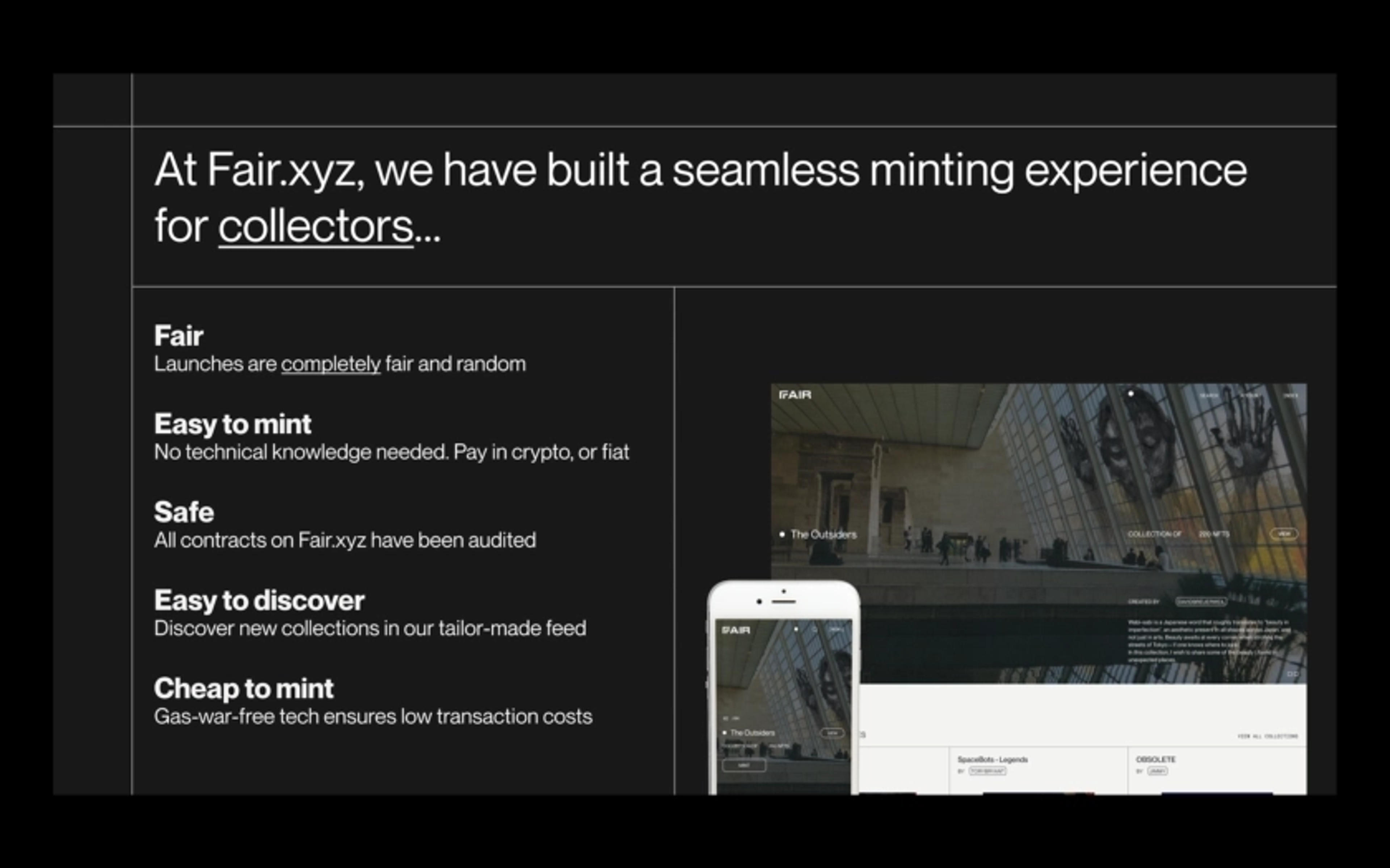 Fair.xyz Deck - Page #6 - Solution Slide
