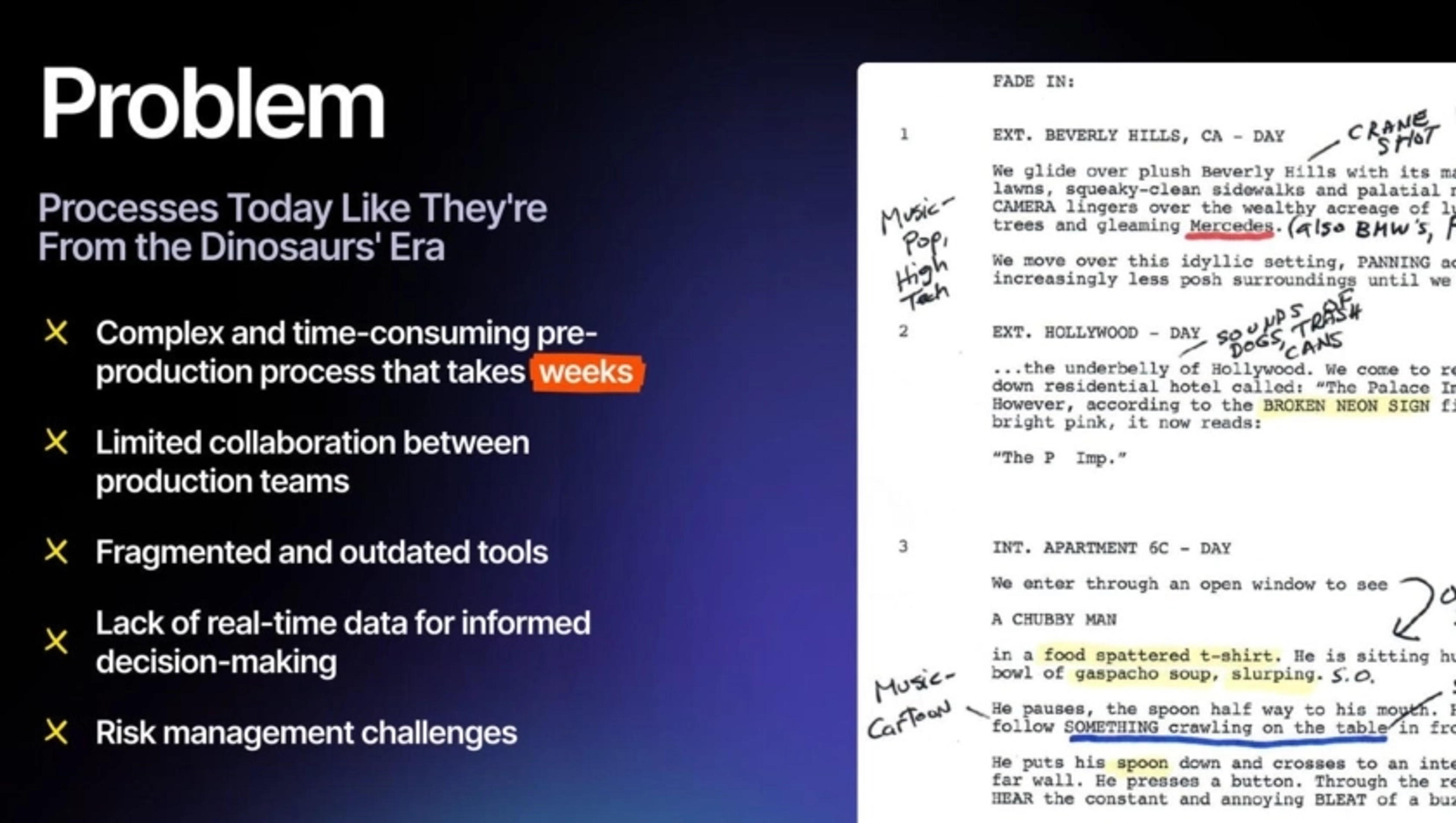 Filmustage Deck - Page #2 - Problem Slide