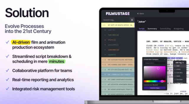Filmustage Deck - Page #3 - Solution Slide
