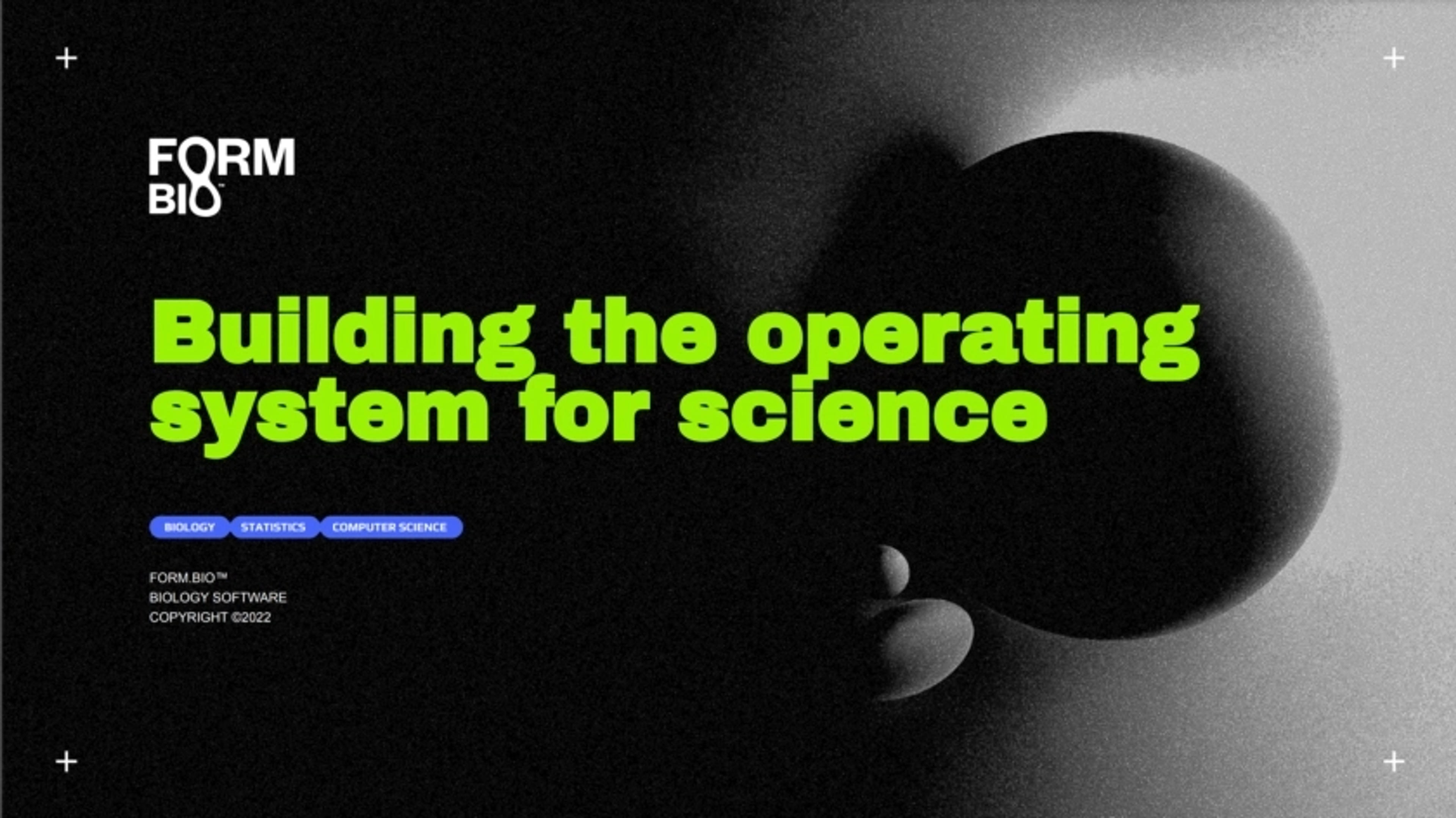 Form Bio Deck - Page #1 - Title Slide