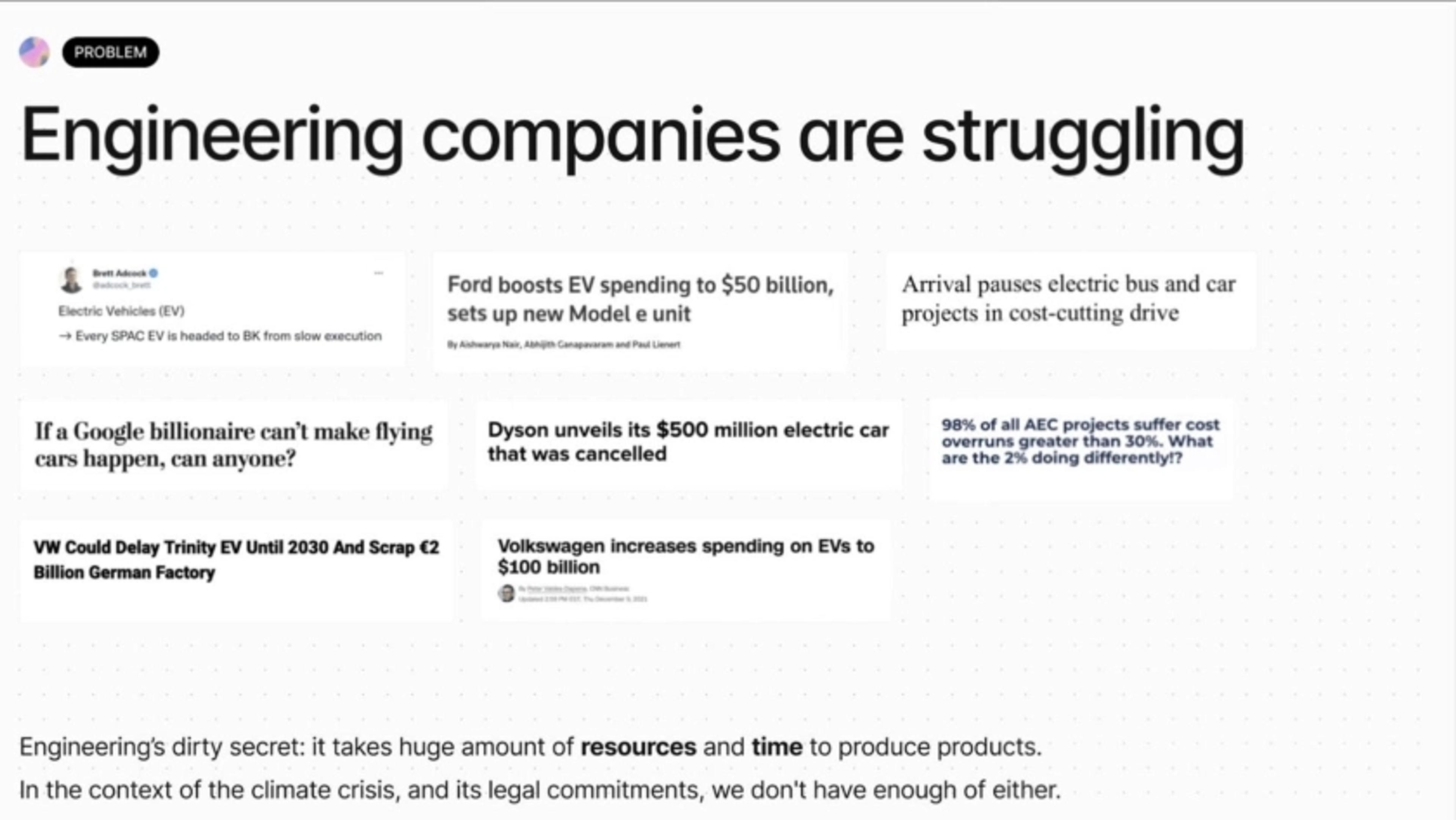 GenerativeEngineering Deck - Page #2 - Problem Slide