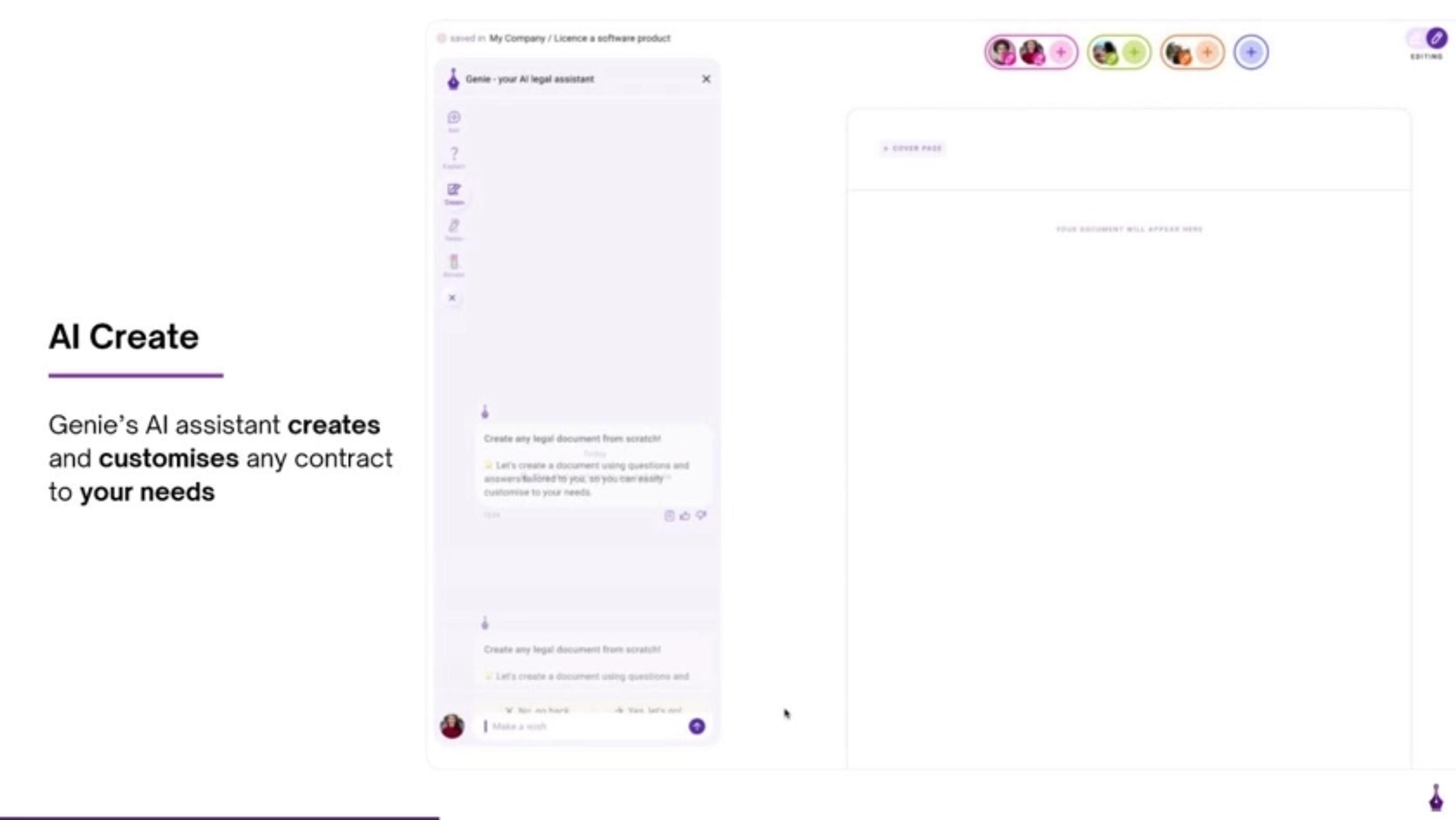 Genie AI Deck - Page #5 - Solution Slide