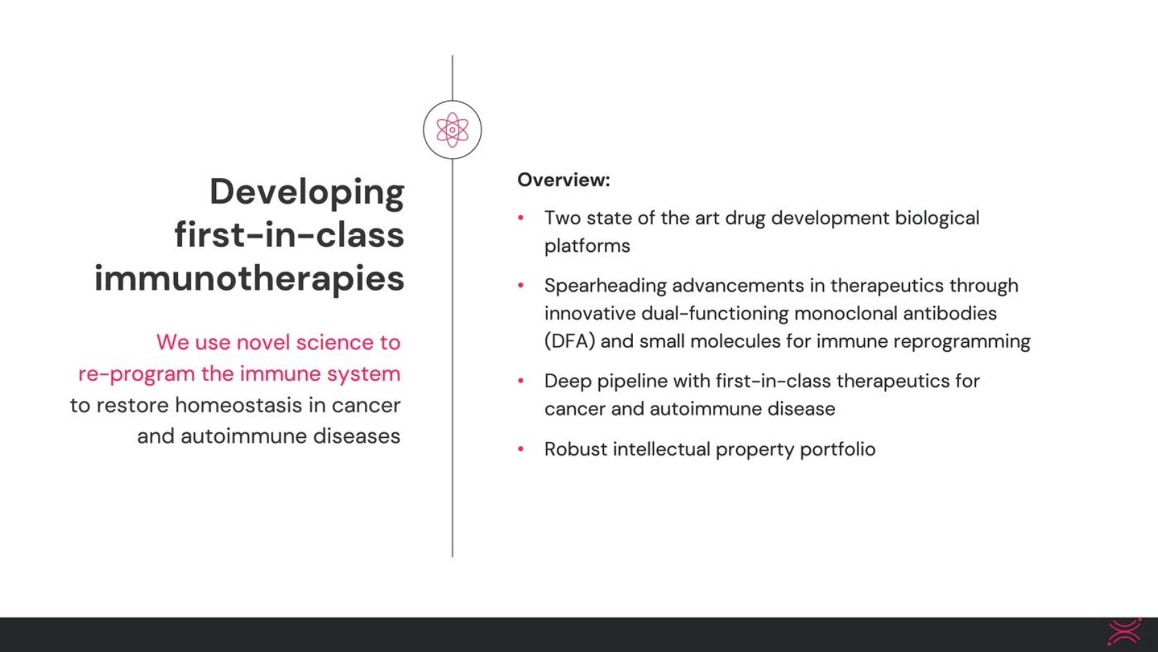 Georgiamune Deck - Page #2 - Mission-Vision Slide