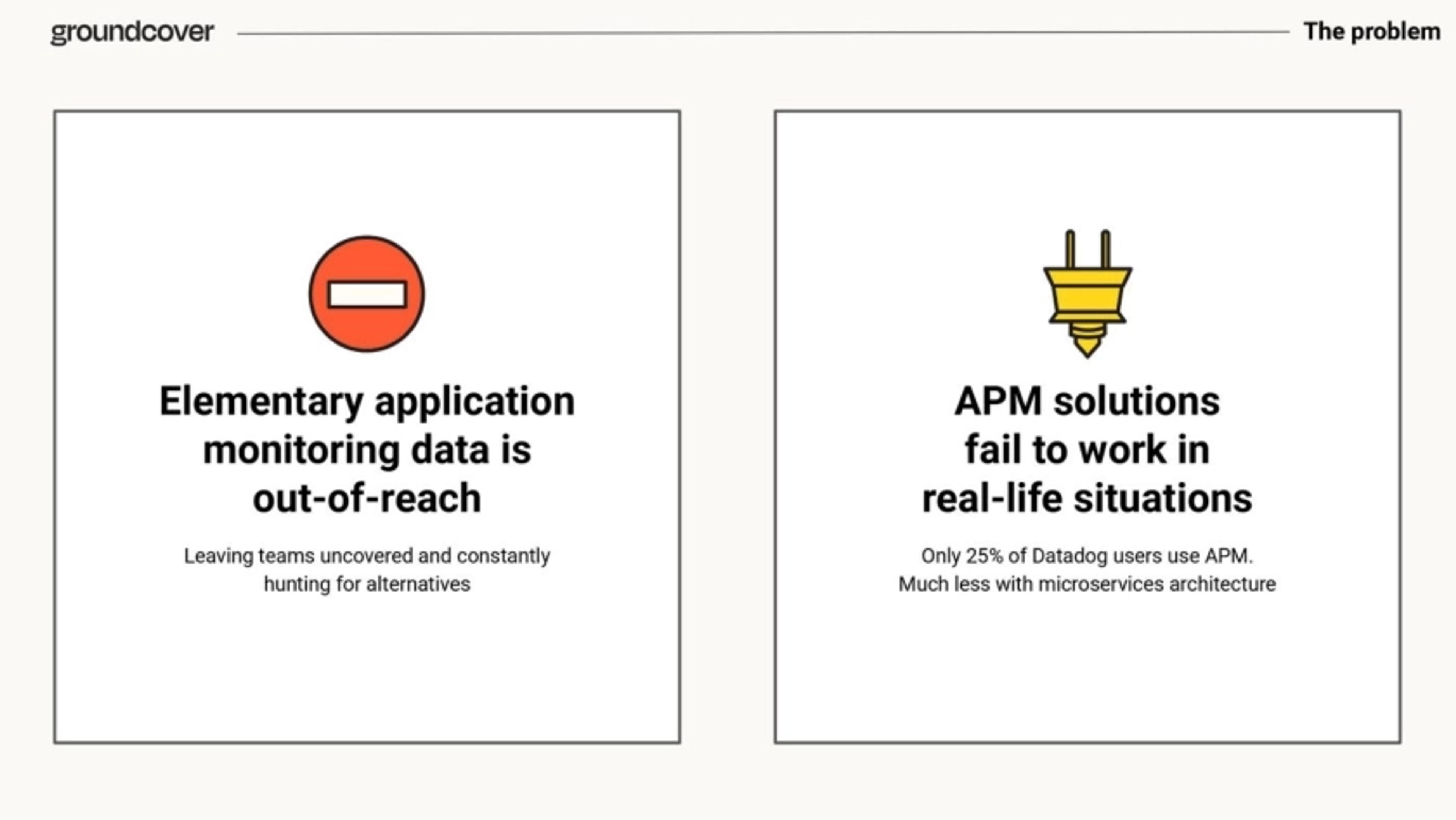groundcover Deck - Page #4 - Problem Slide