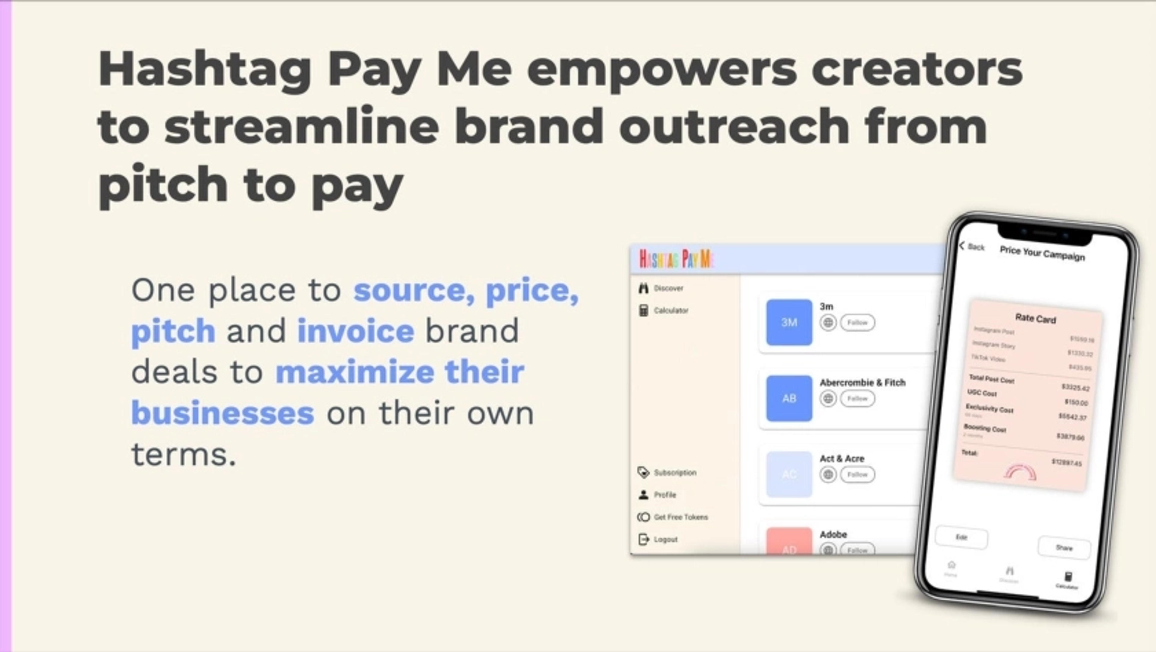 HashtagPayMe Deck - Page #4 - Solution Slide