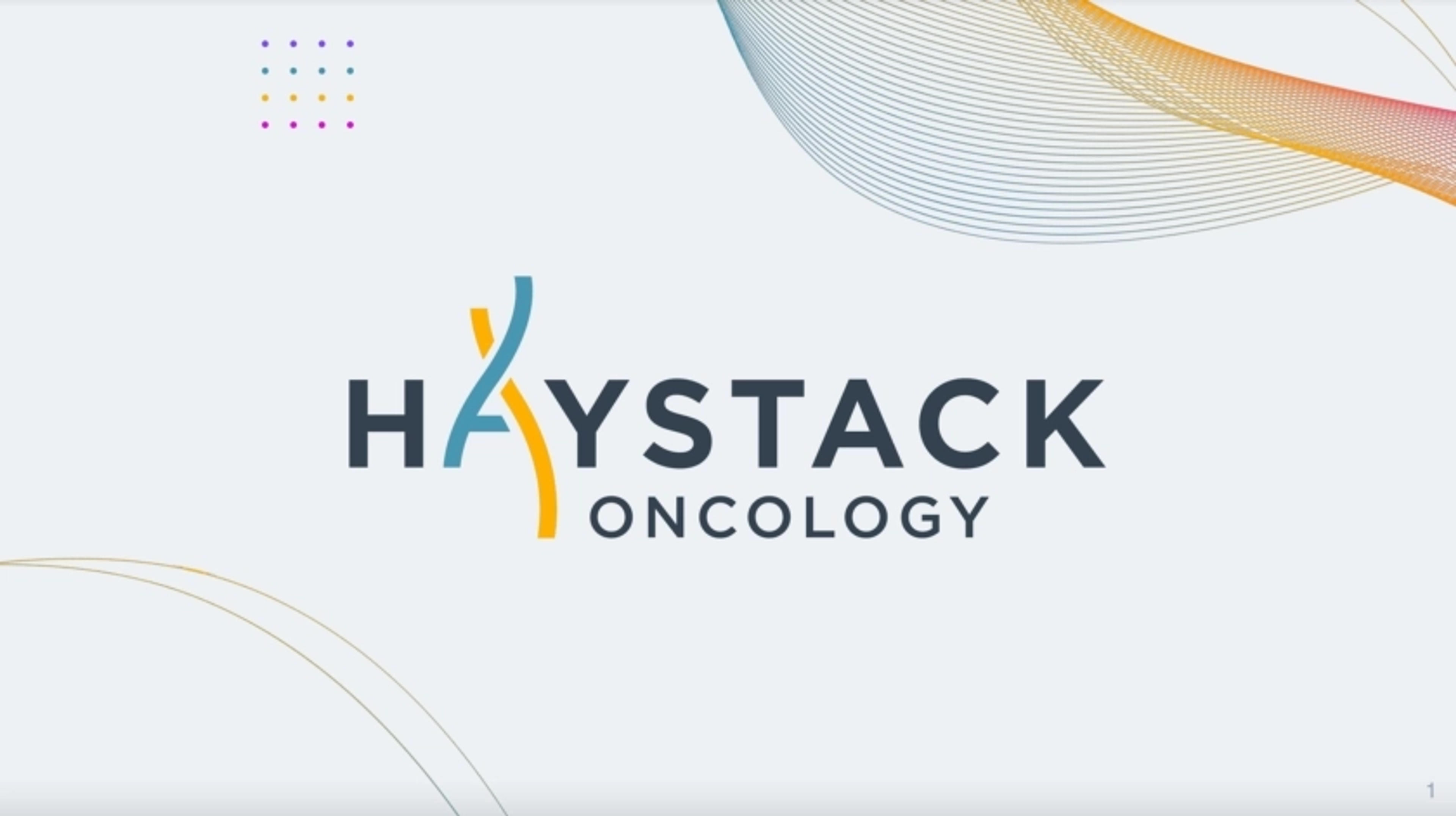 Haystack Oncology Deck - Page #1 - Title Slide