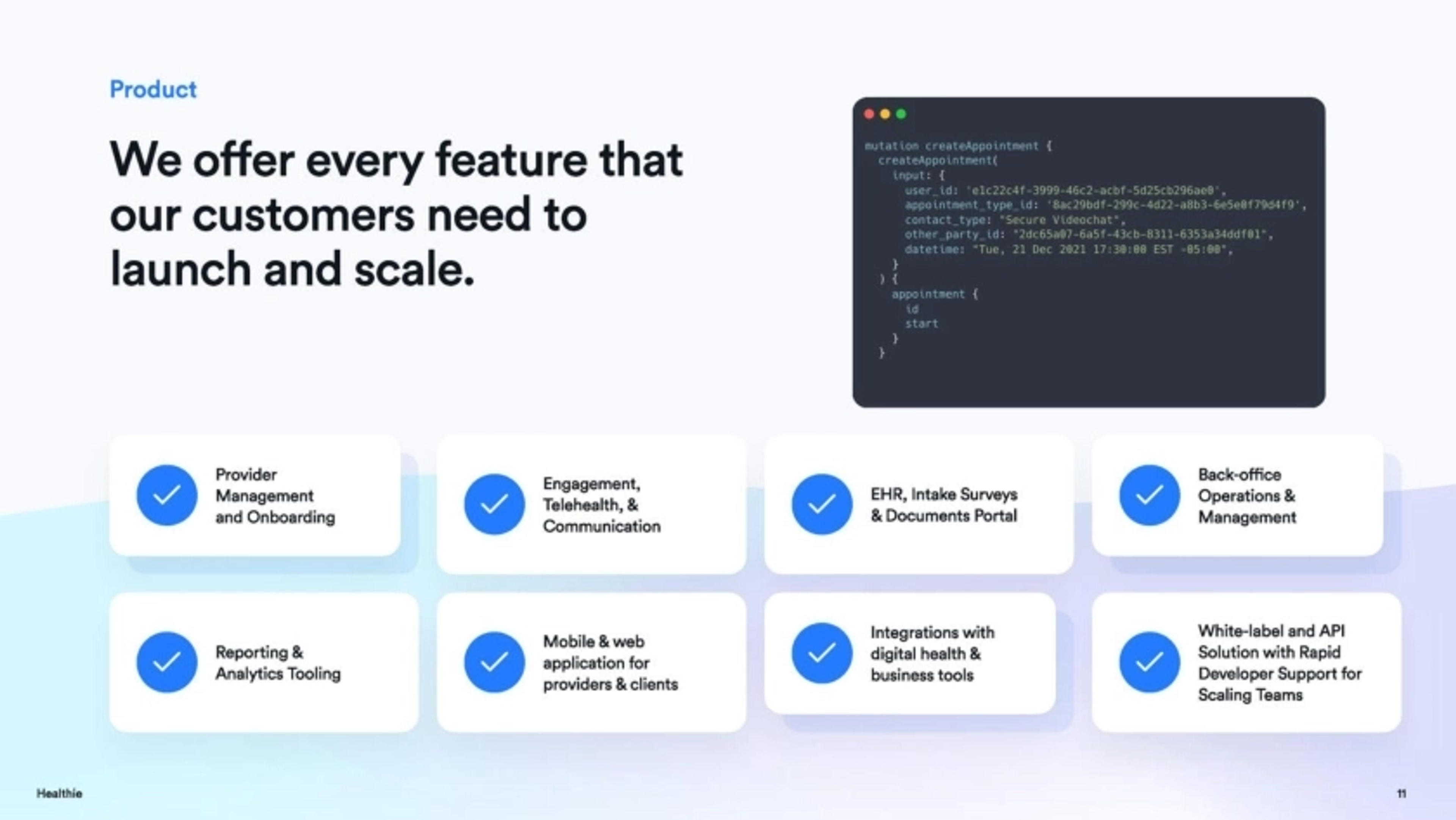 Healthie Deck - Page #11 - Product Slide