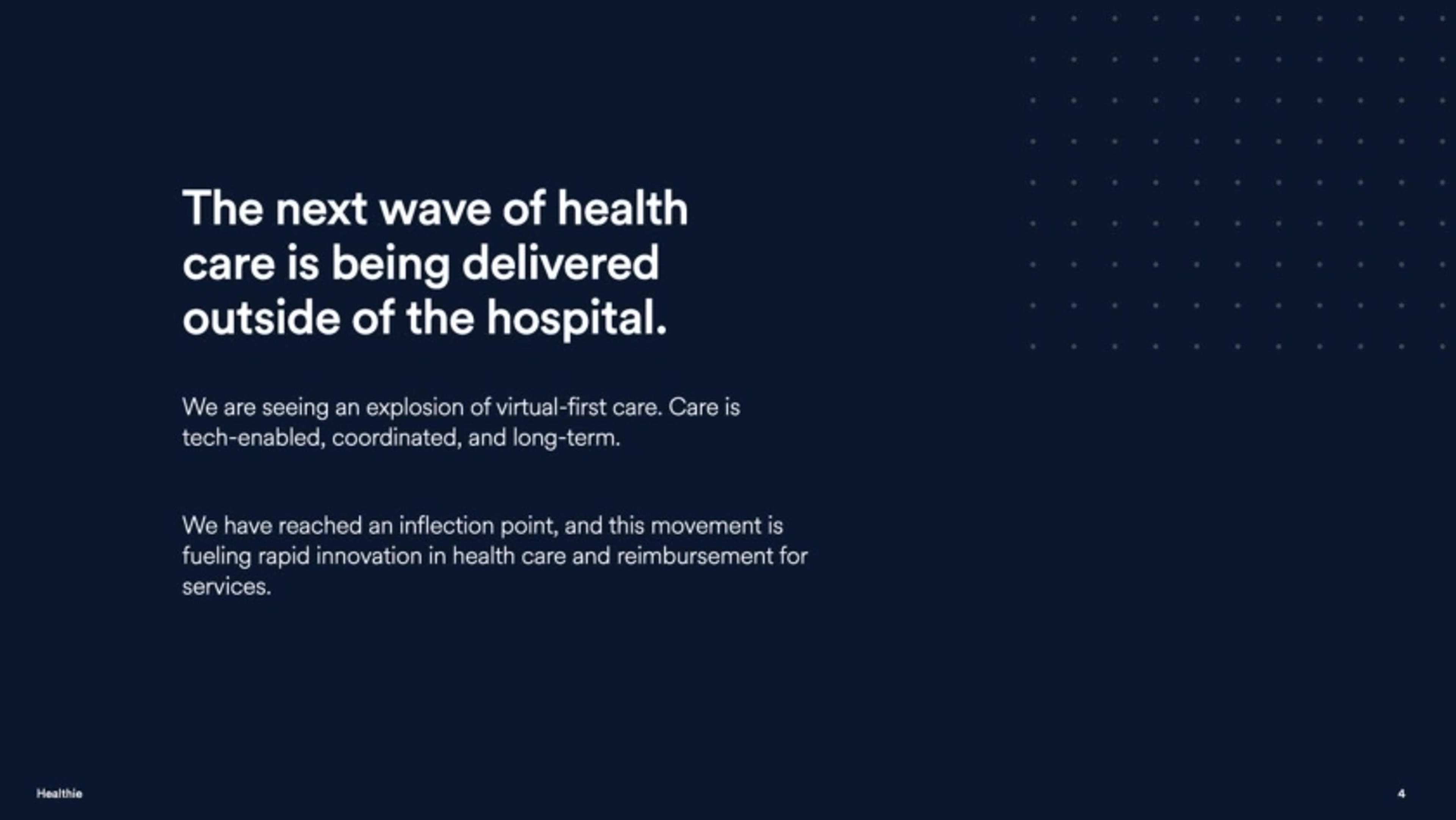 Healthie Deck - Page #4 - Why Now? Slide