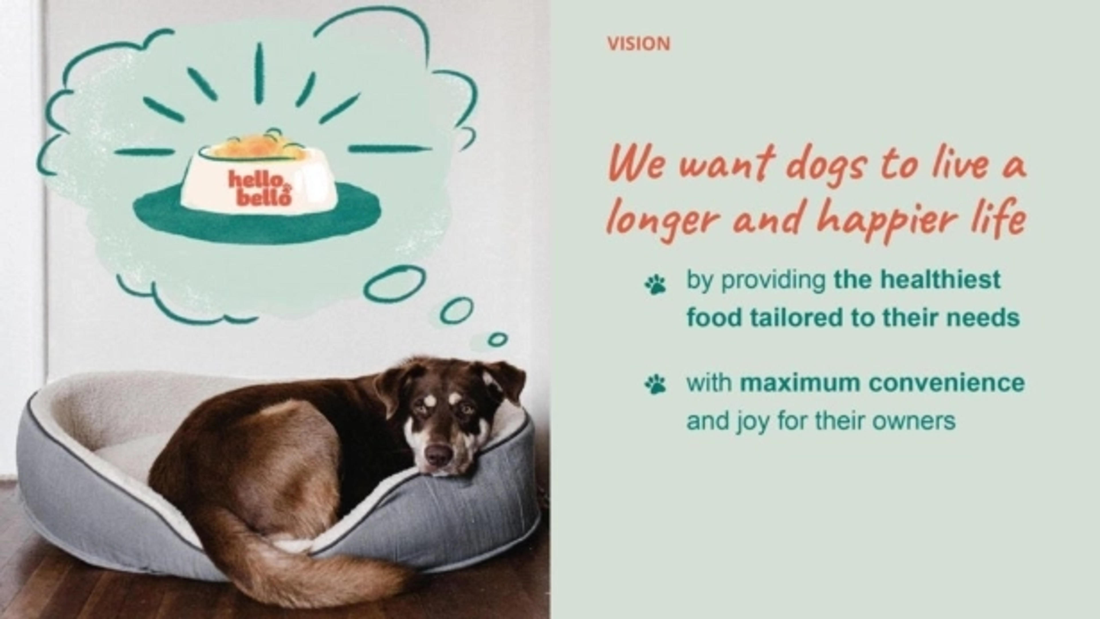 Hello Bello Deck - Page #3 - Mission-Vision Slide