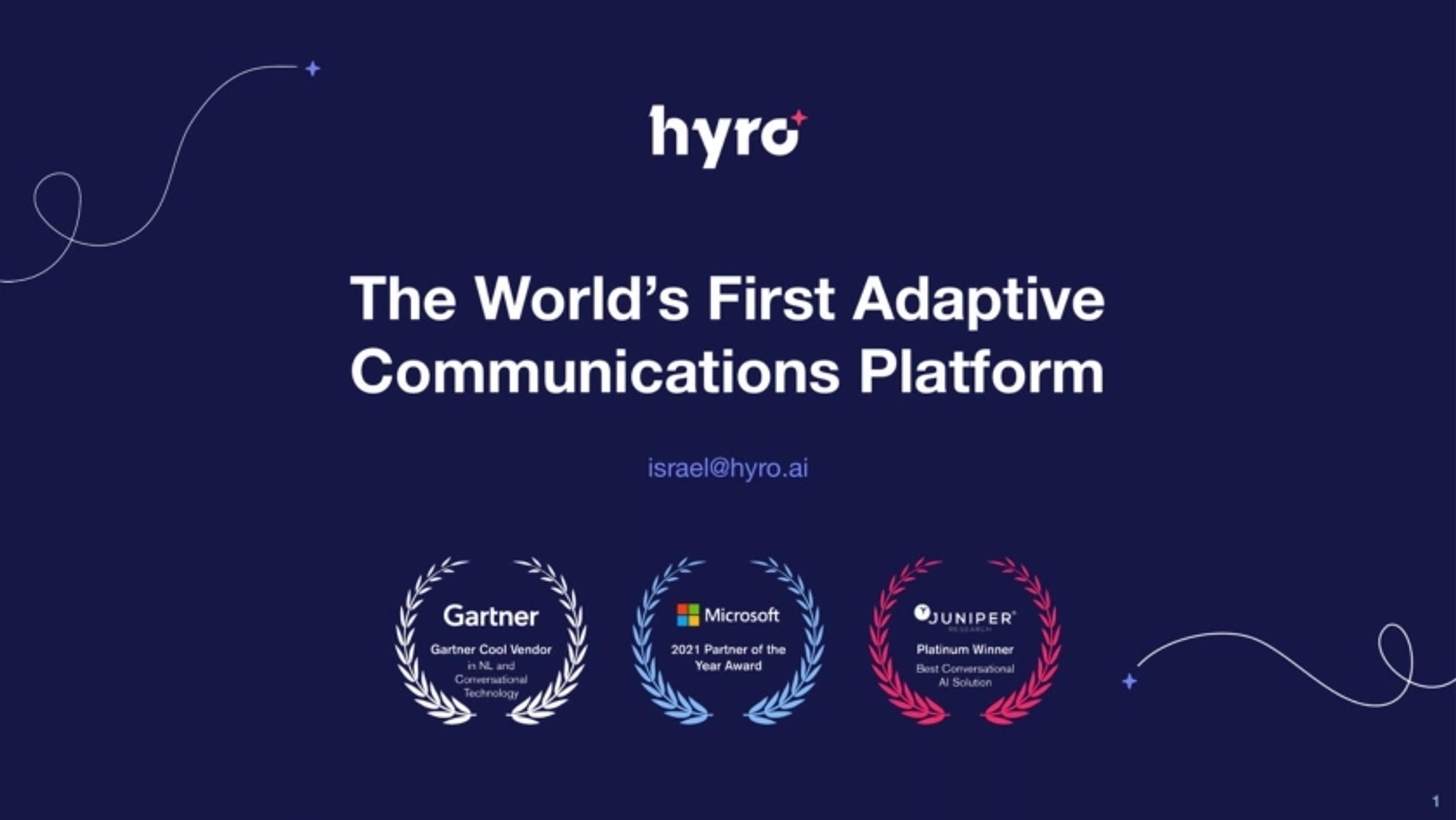 Hyro Deck - Page #1 - Title Slide