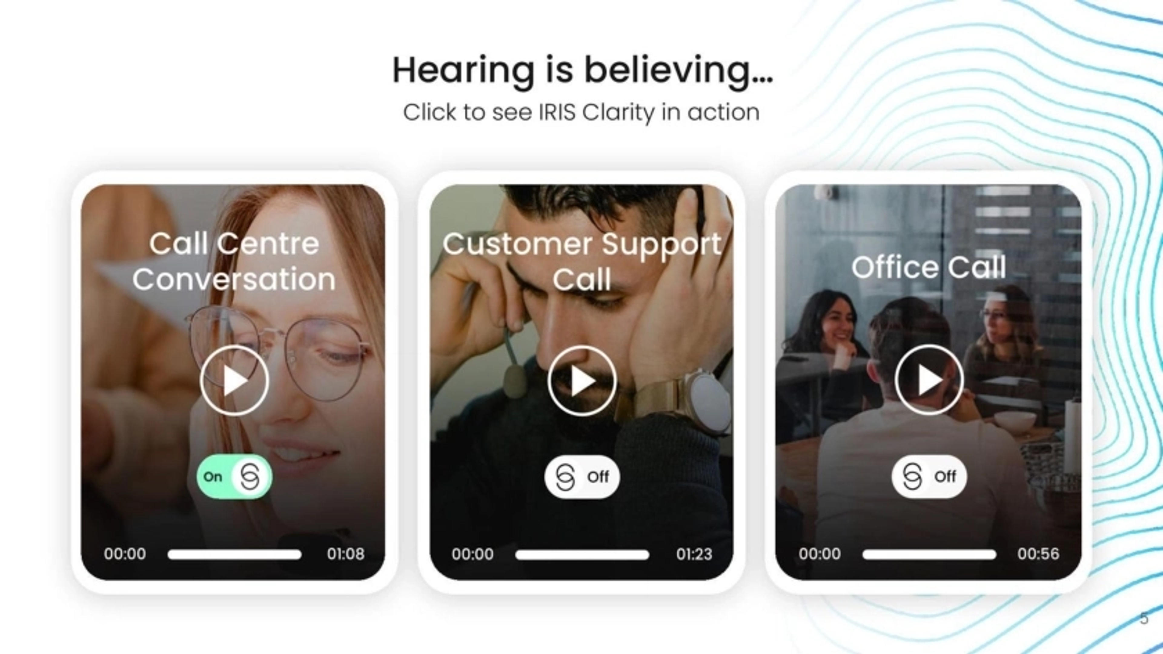 Iris Deck - Page #5 - Solution Slide