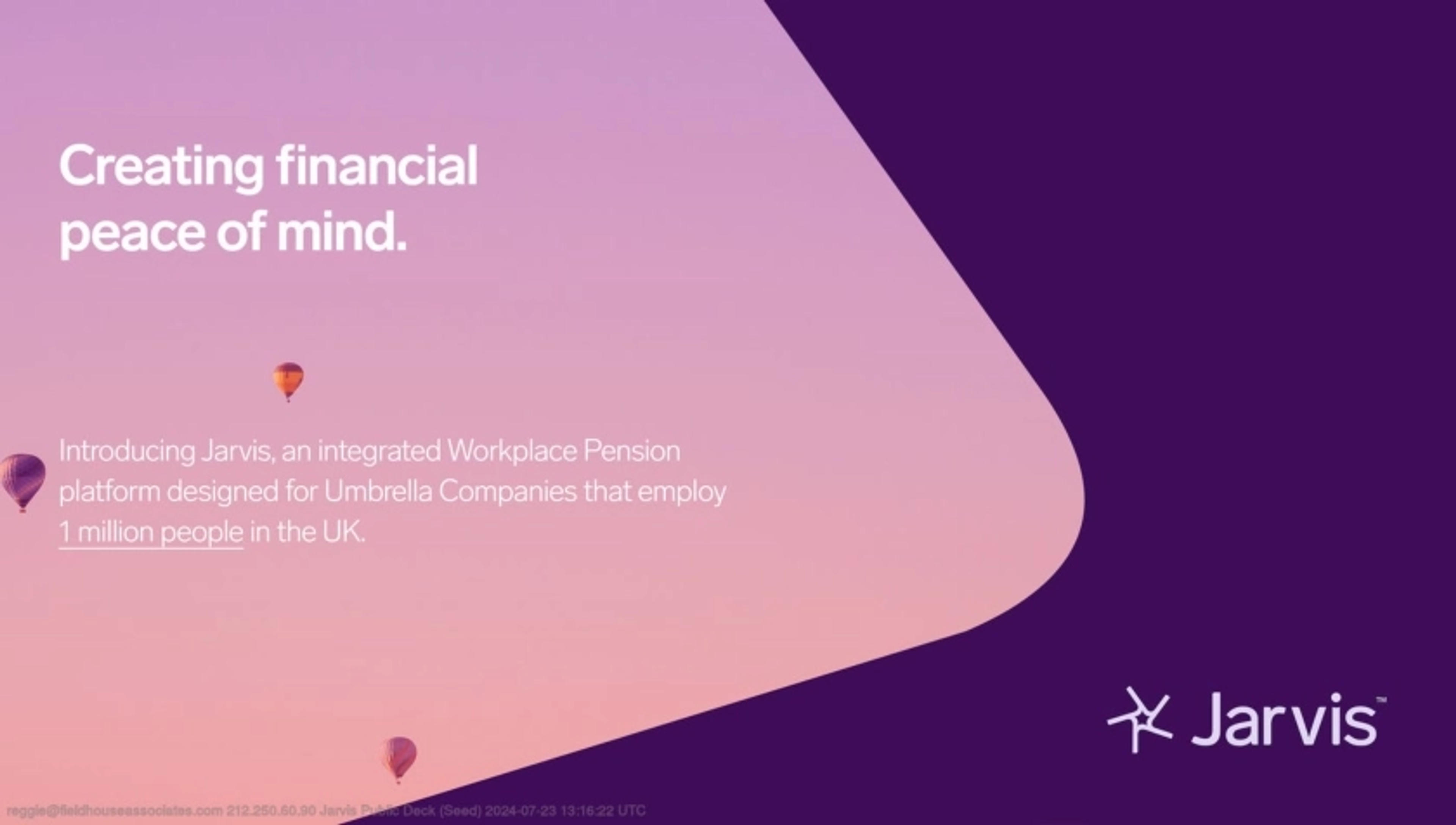 Jarvis Deck - Page #1 - Title Slide