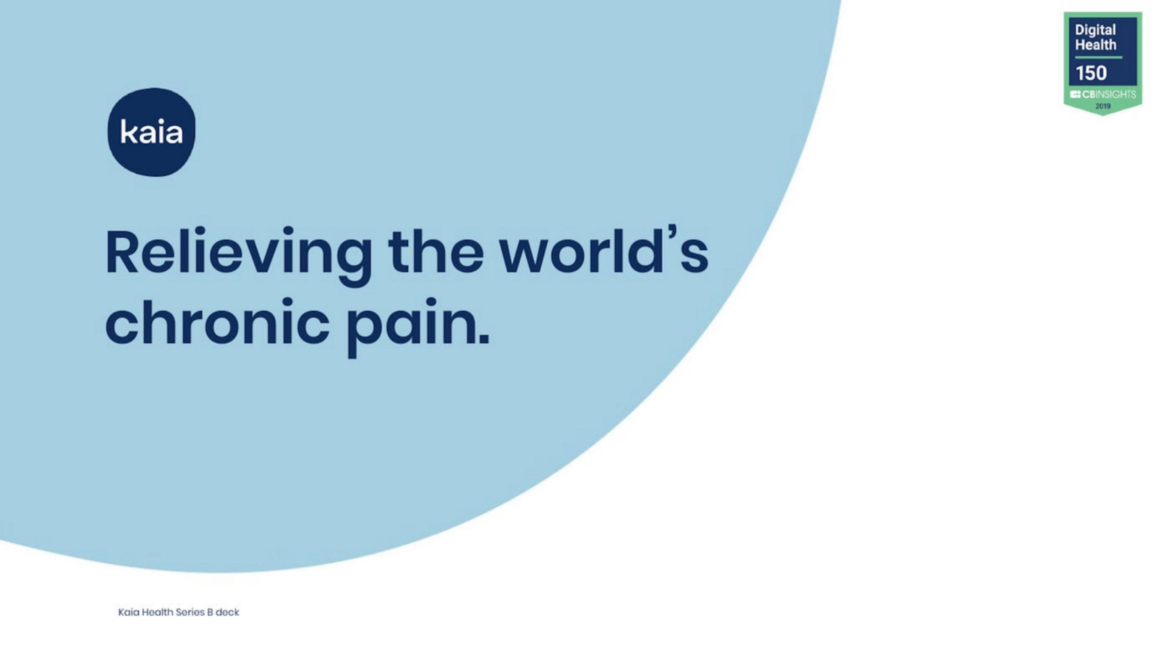 Kaia Health Deck - Page #1 - Title Slide