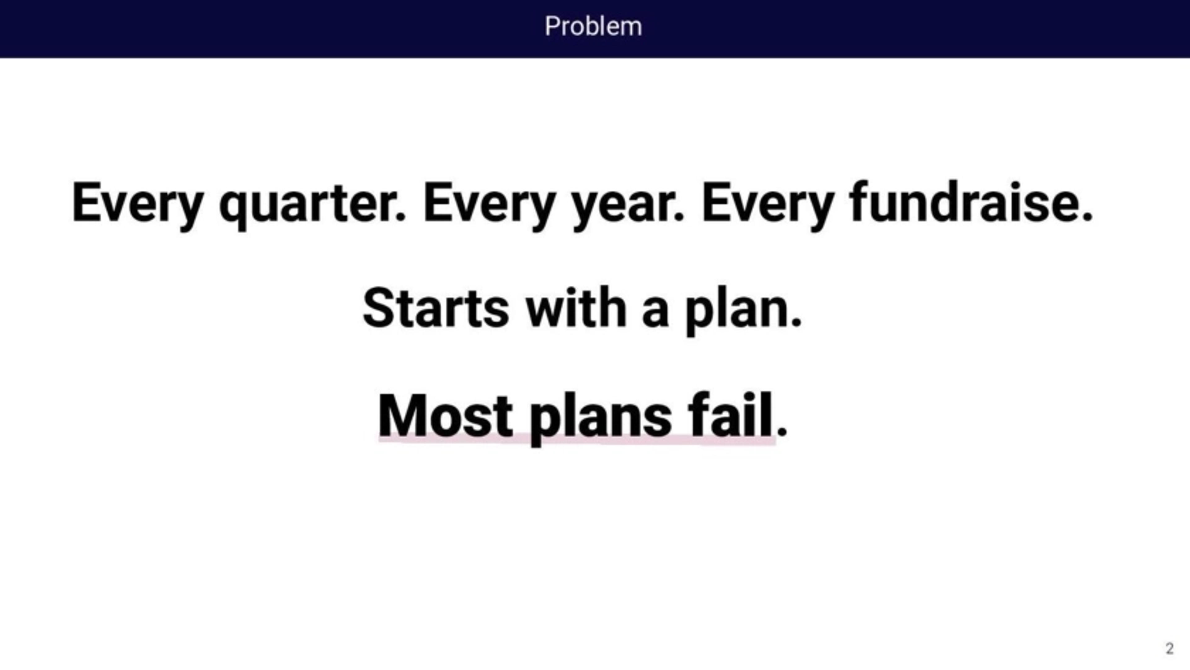 Kluster Deck - Page #2 - Problem Slide