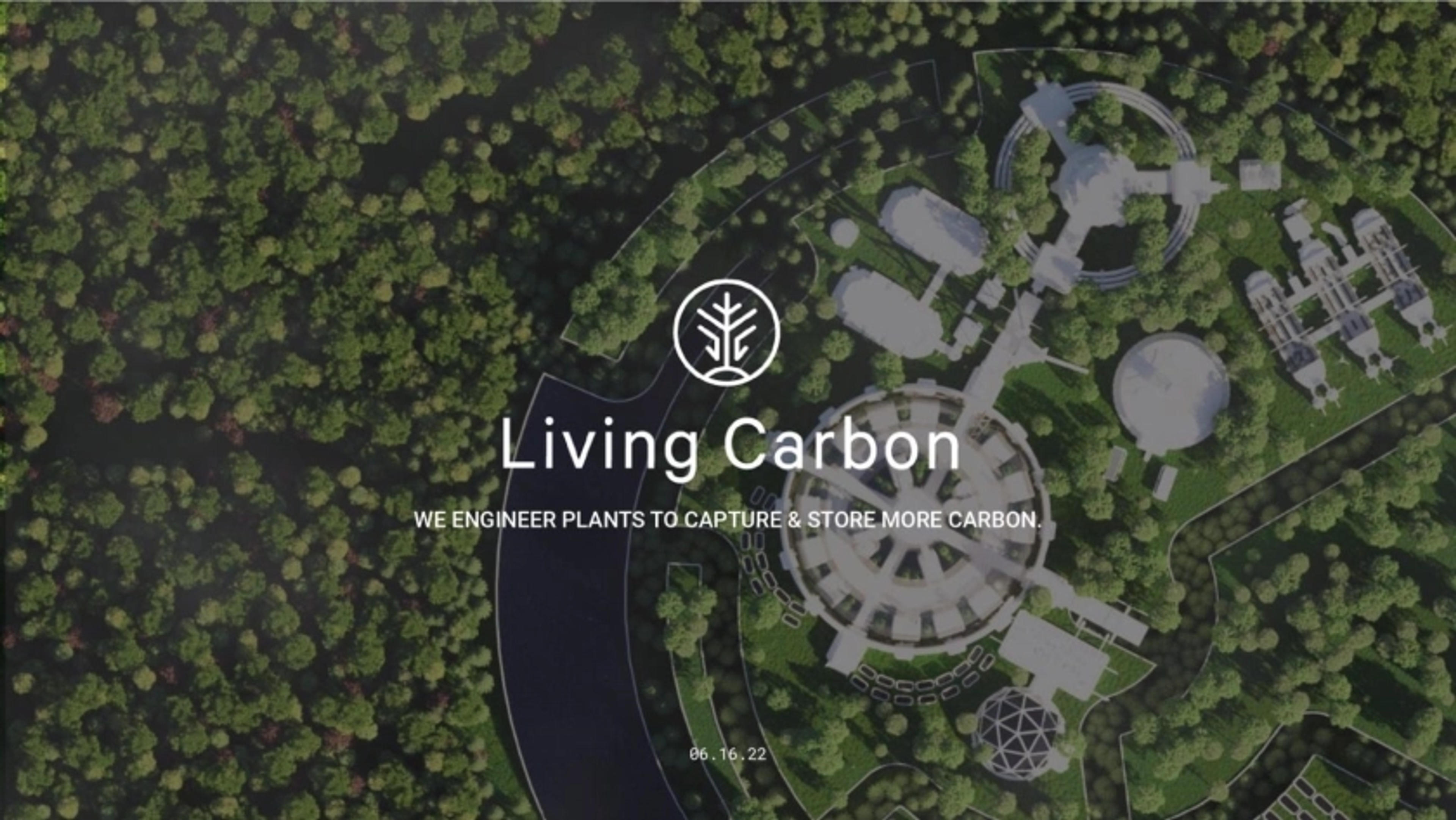 LivingCarbon Deck - Page #1 - Title Slide