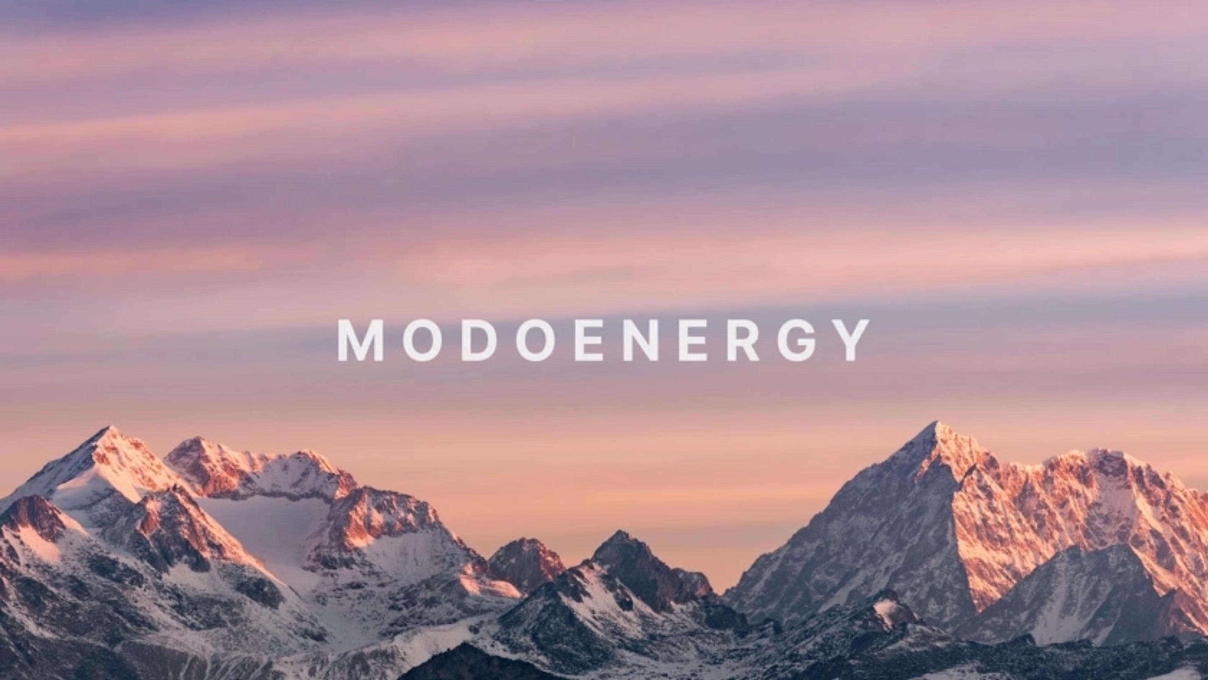 ModoEnergy Deck - Page #1 - Title Slide