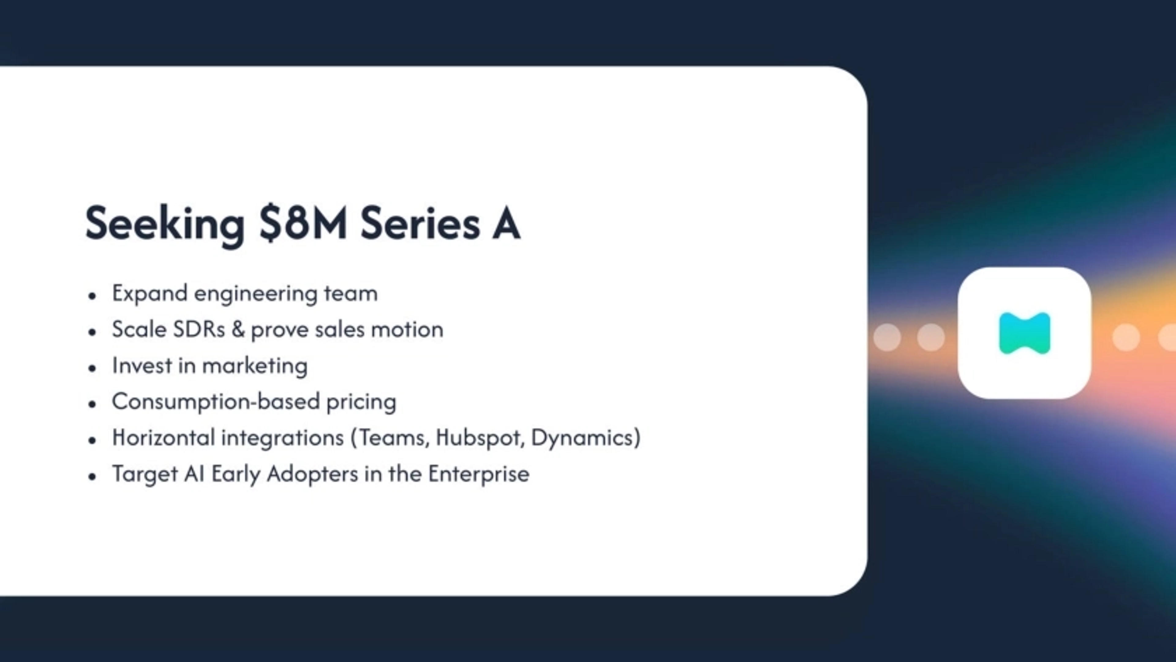 Momentum Deck - Page #17 - The Ask Slide