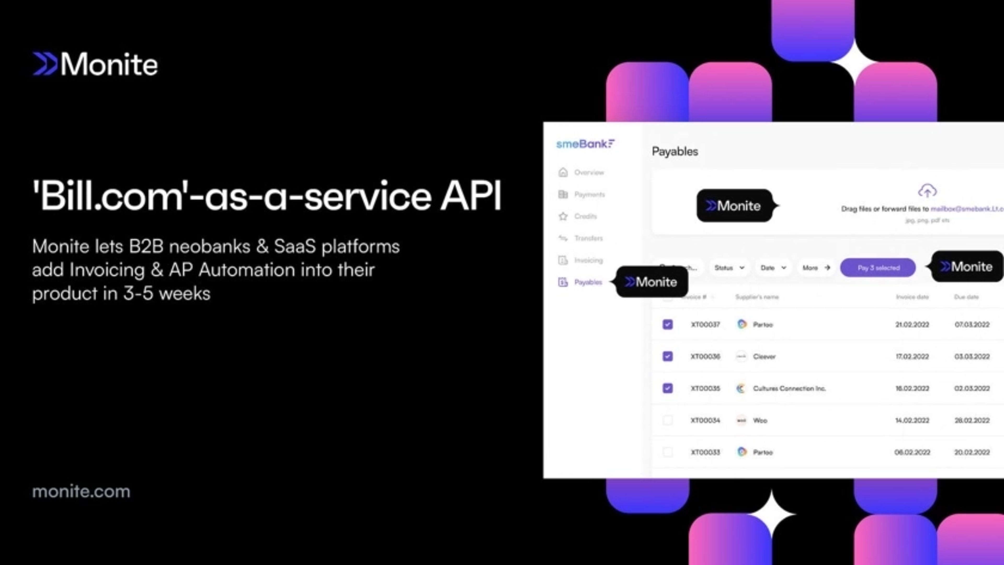 Monite Deck - Page #1 - Product Slide