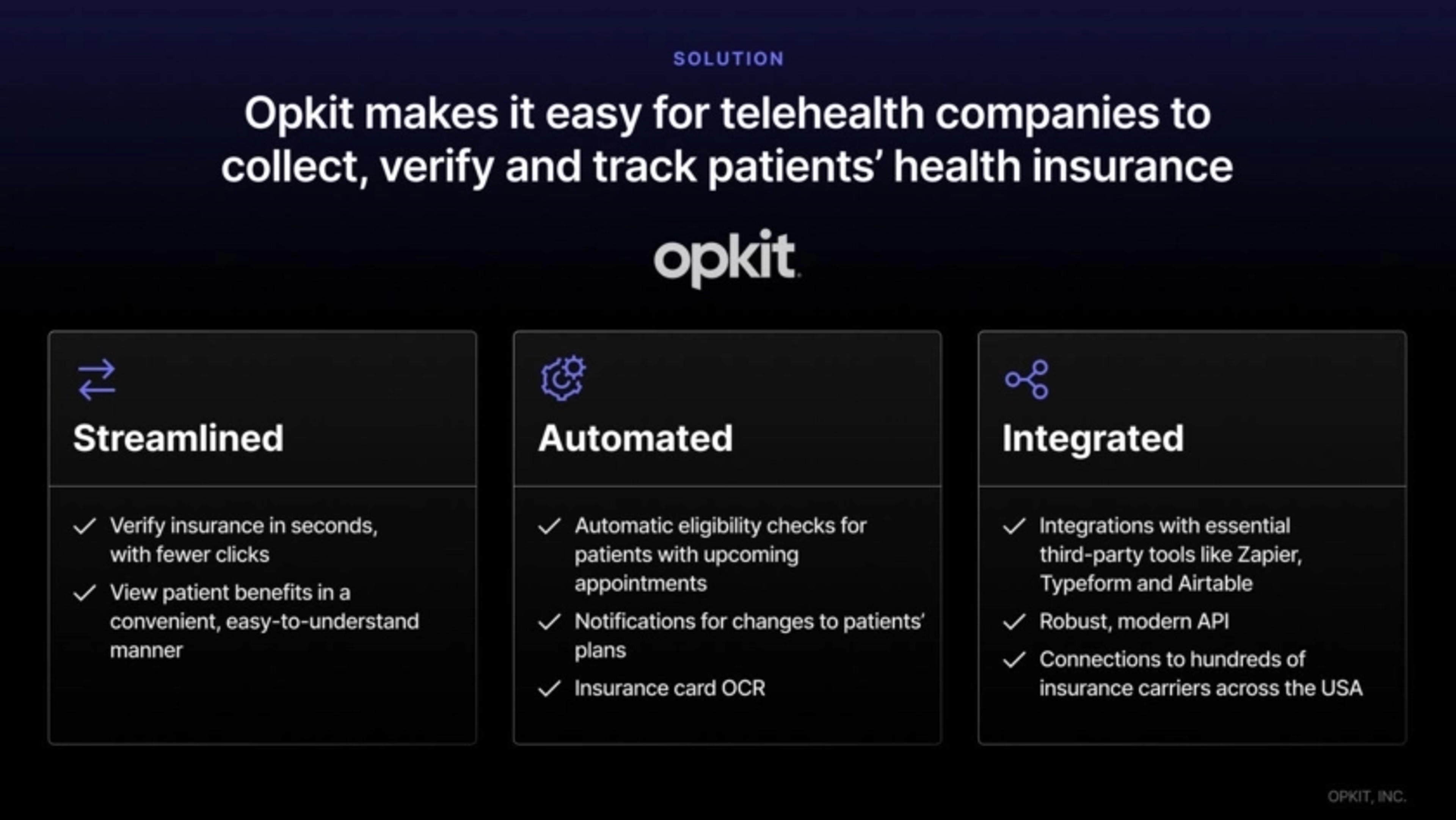 Opkit Deck - Page #5 - Solution Slide