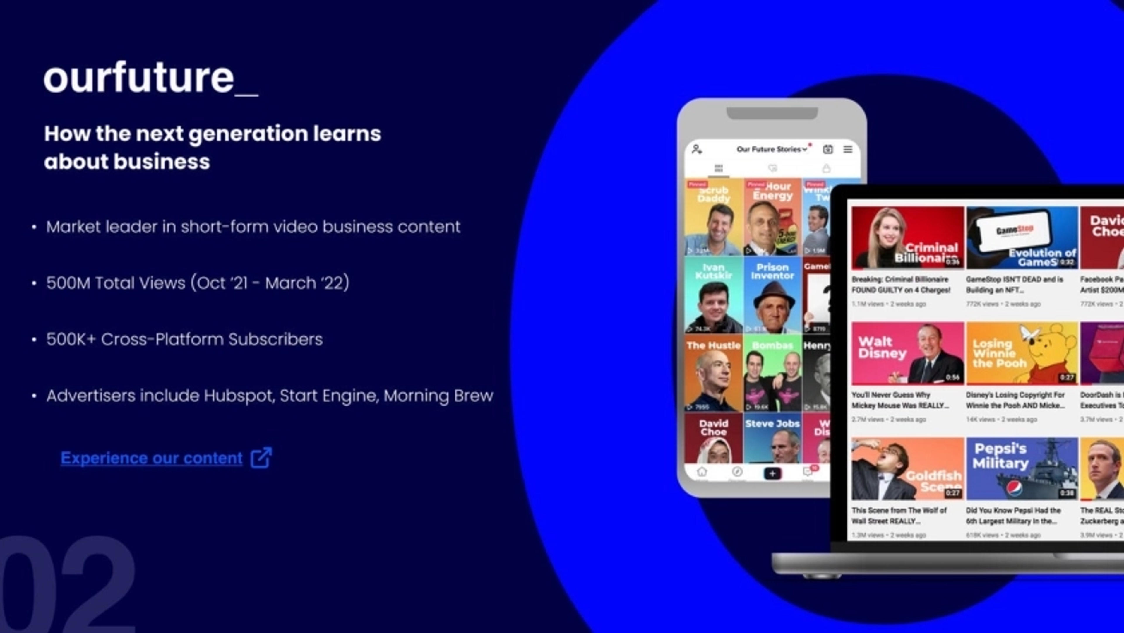 Ourfuture Deck - Page #3 - Solution Slide