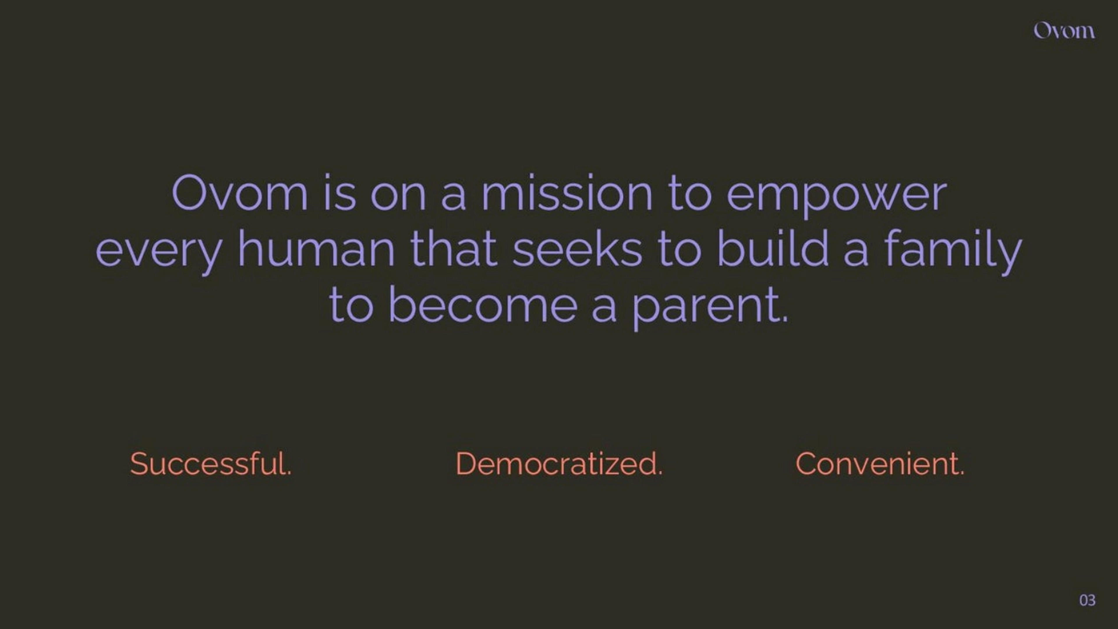 Ovom Deck - Page #4 - Mission-Vision Slide