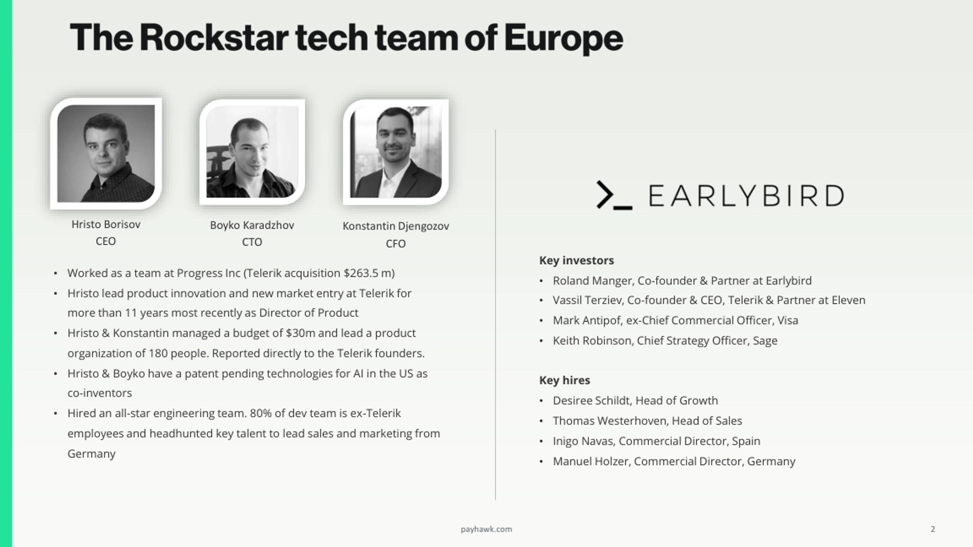 Payhawk Deck - Page #2 - Team Slide