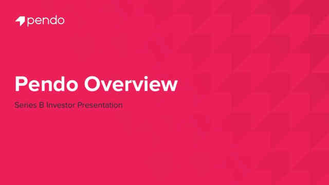 Pendo Deck - Page #1 - Title Slide
