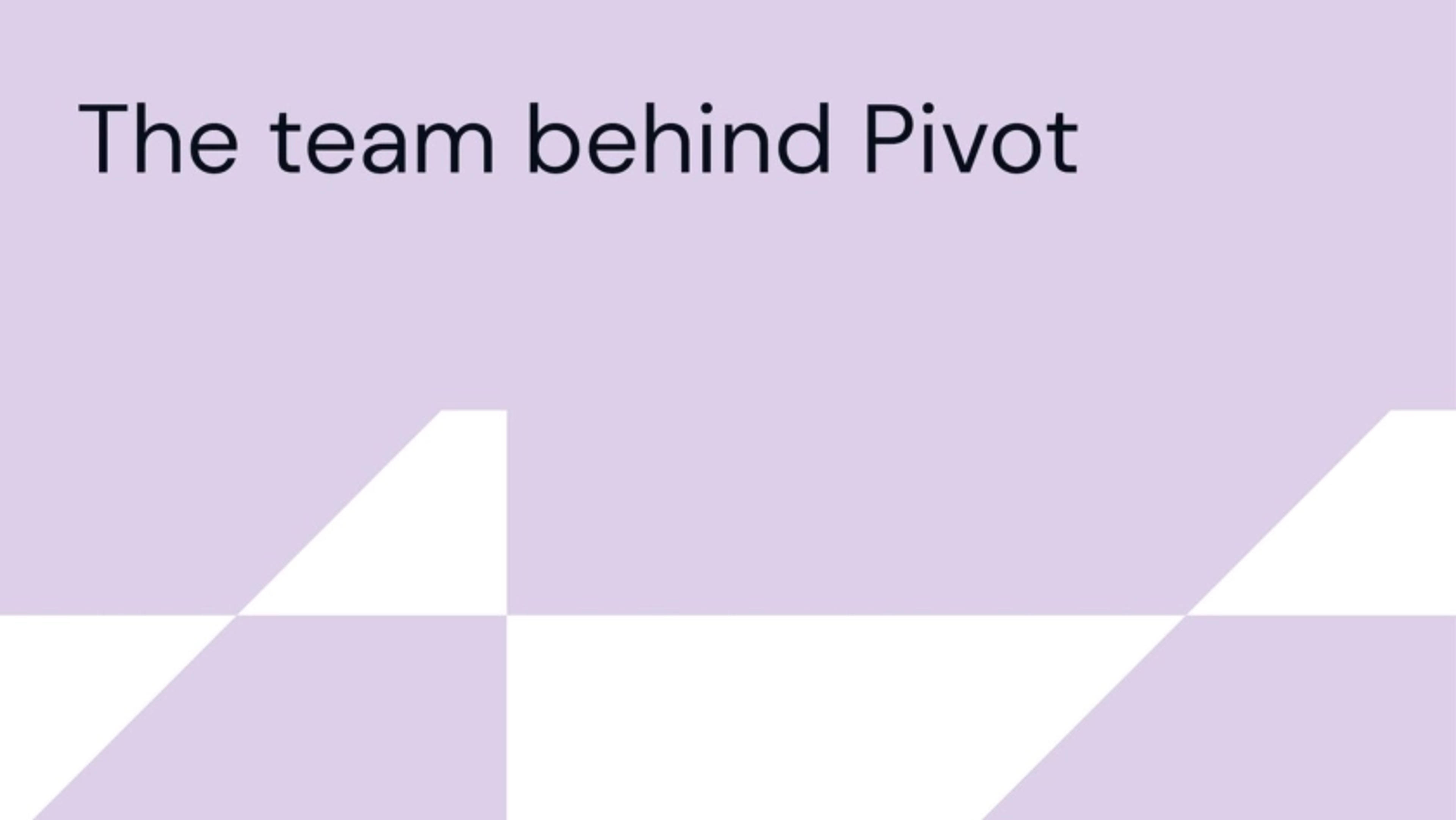 PivotProcurement Deck - Page #6 - Team Slide