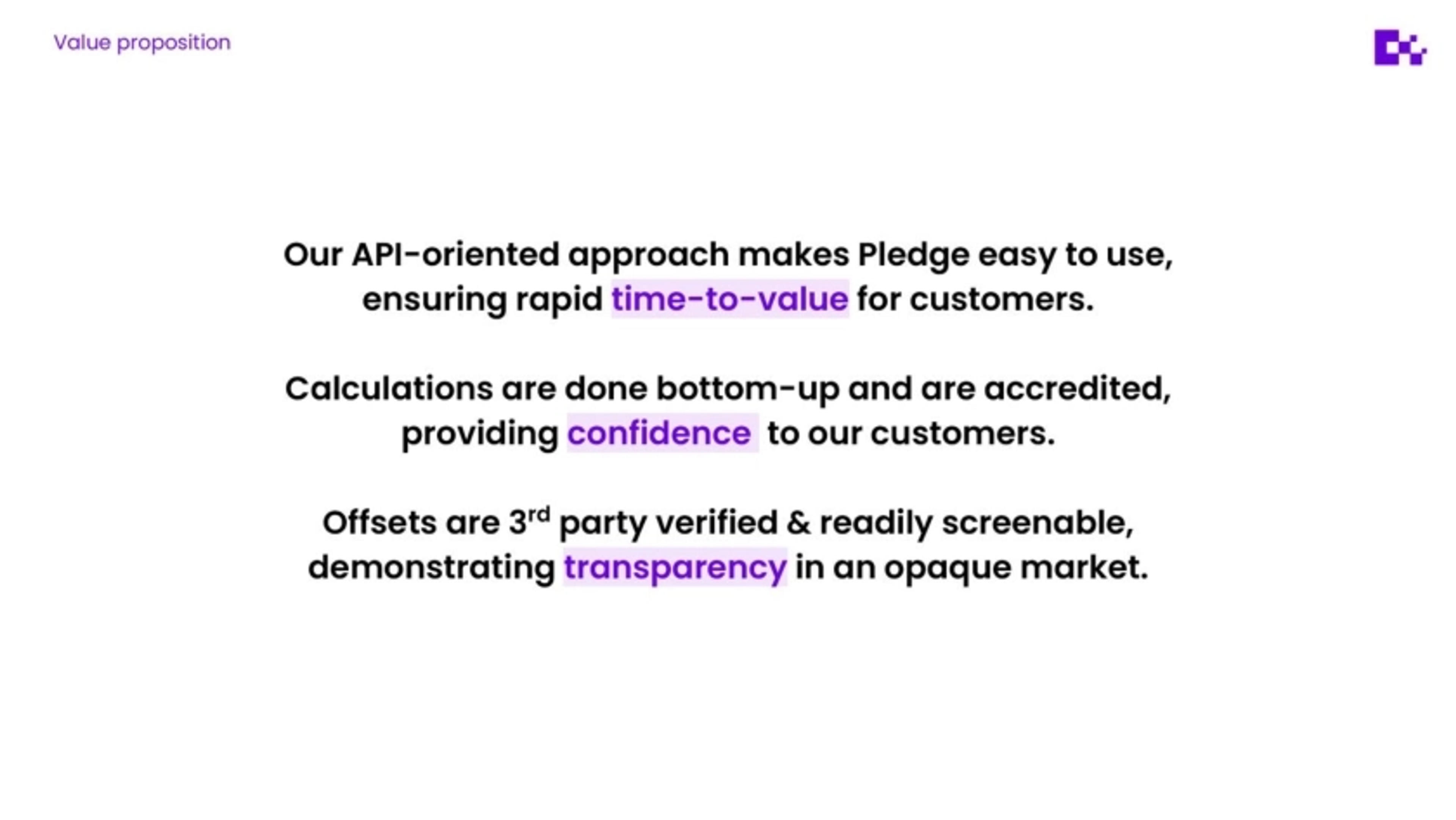 Pledge Deck - Page #5 - Solution Slide