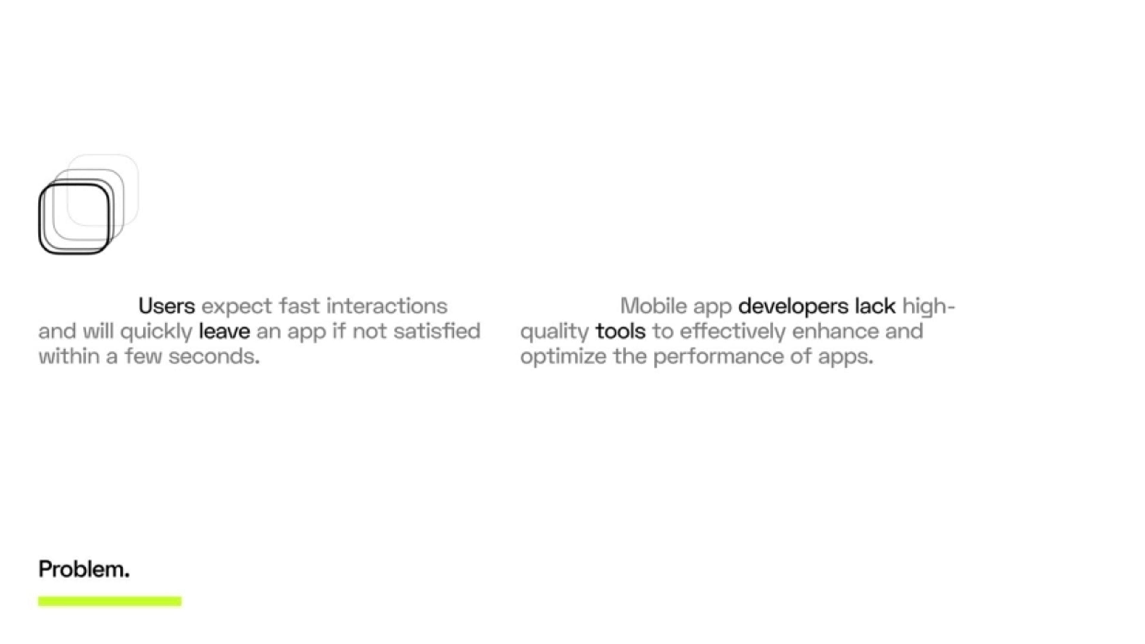 Productscience Deck - Page #2 - Problem Slide