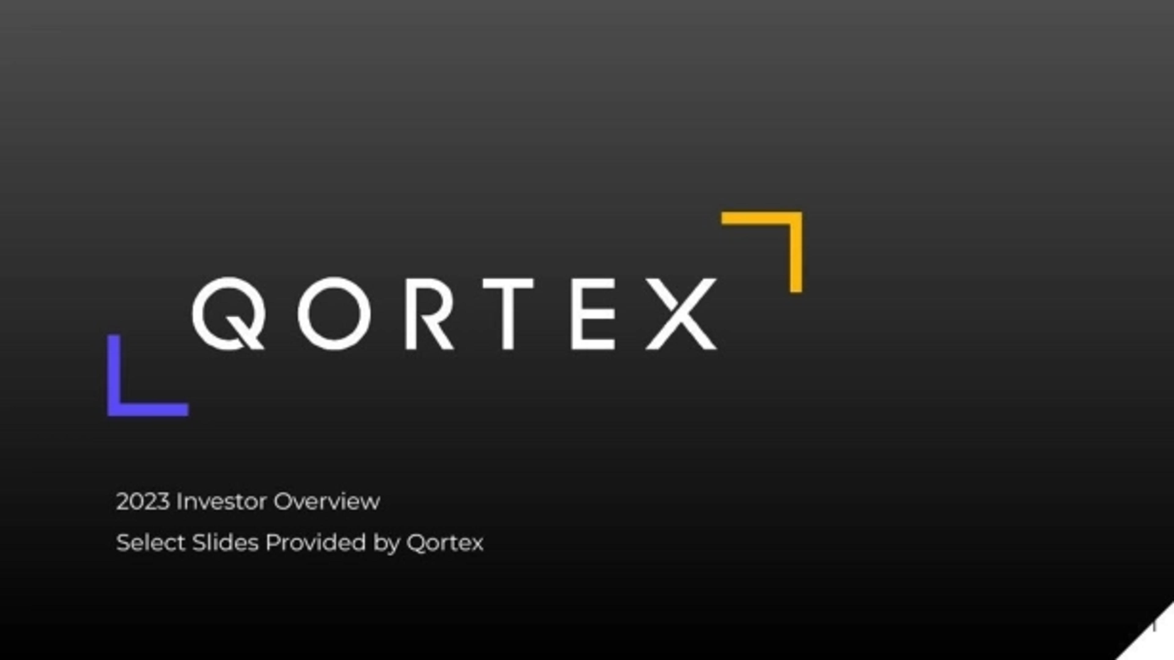 Qortex Deck - Page #1 - Title Slide