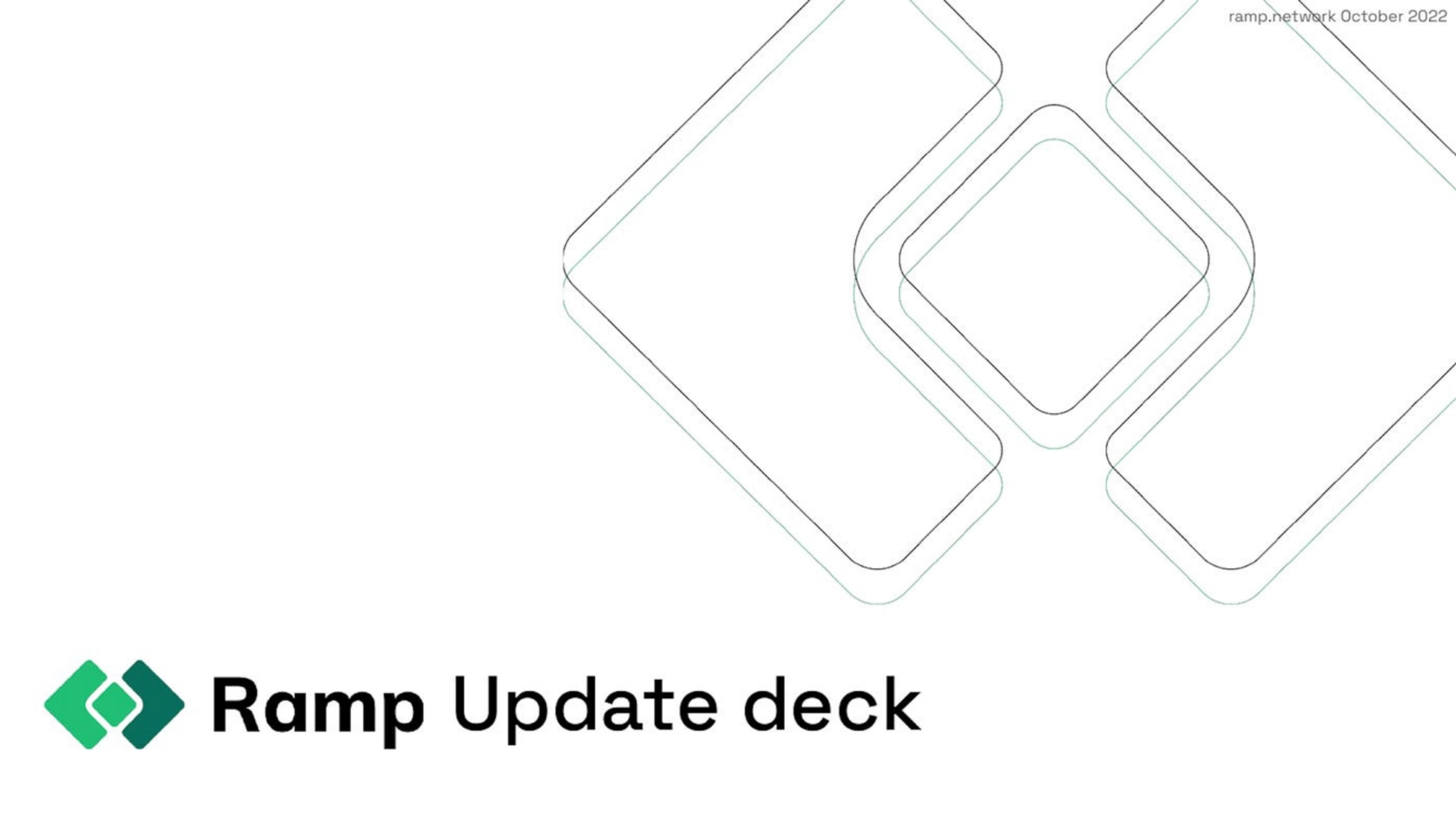 Ramp Network Deck - Page #1 - Title Slide