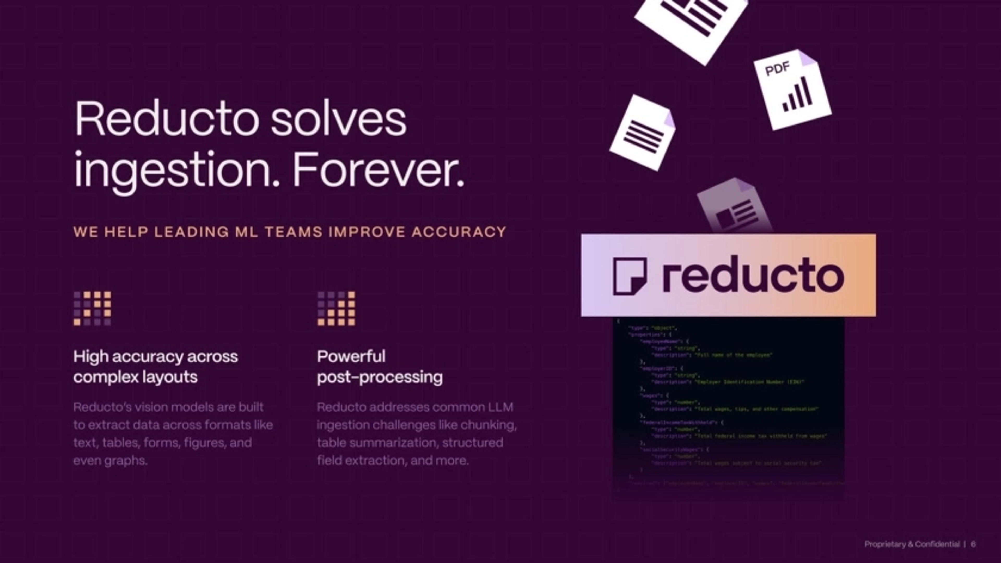 Reducto Deck - Page #6 - Solution Slide