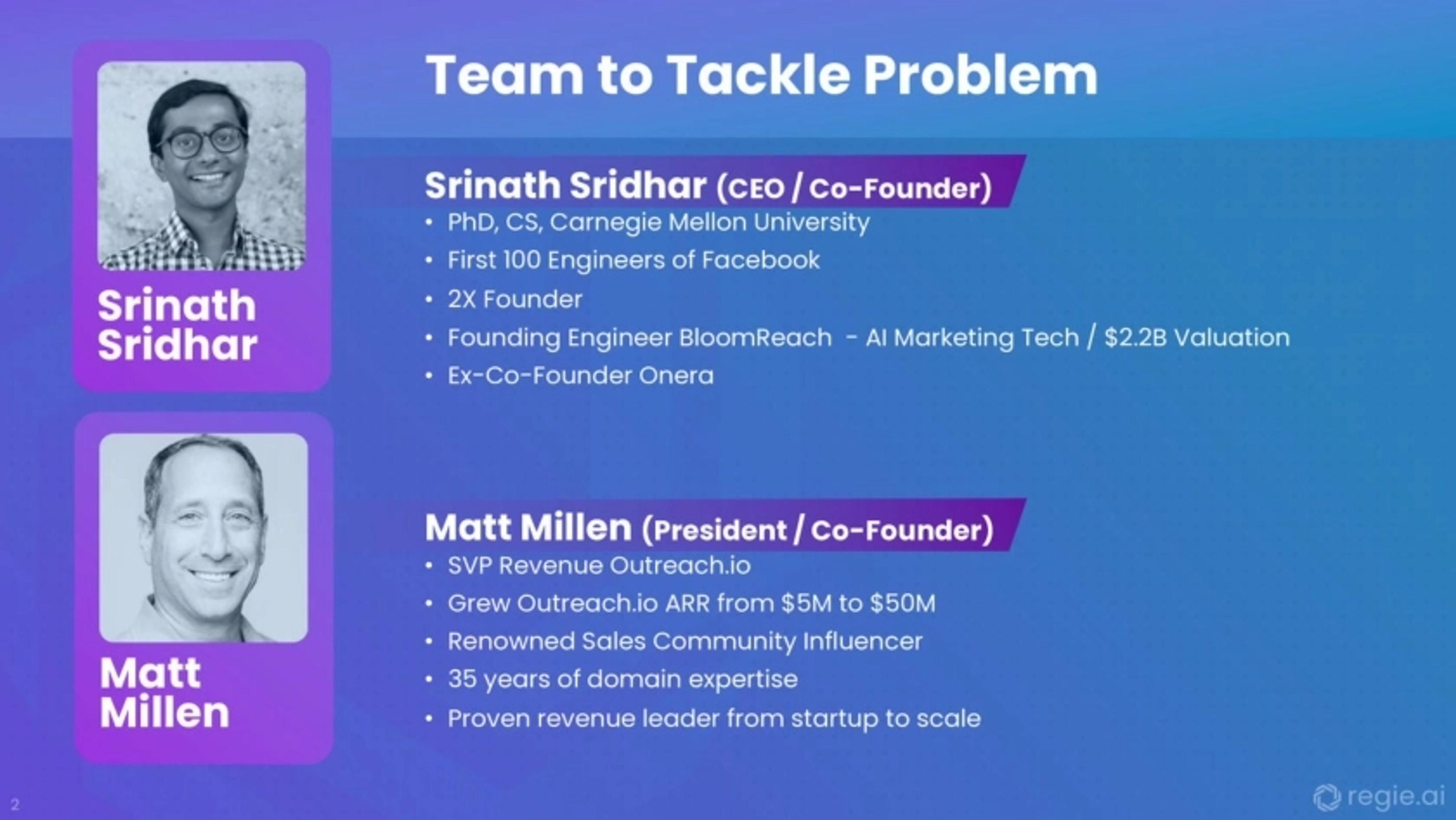 RegieAi Deck - Page #2 - Team Slide