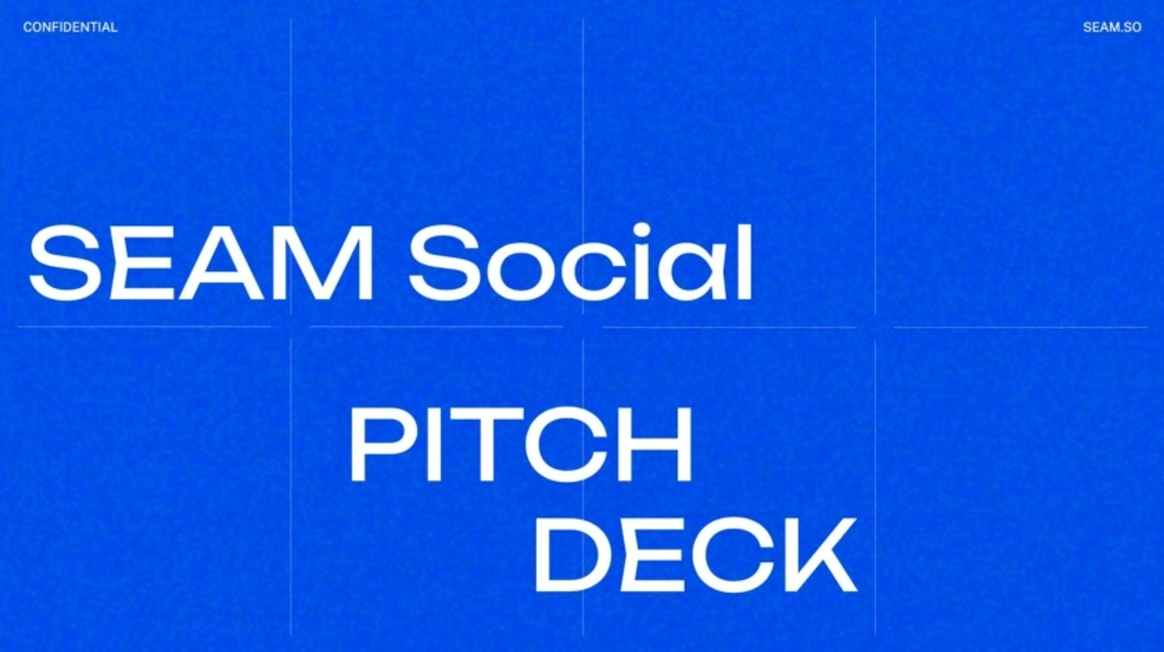 Seam Deck - Page #1 - Title Slide