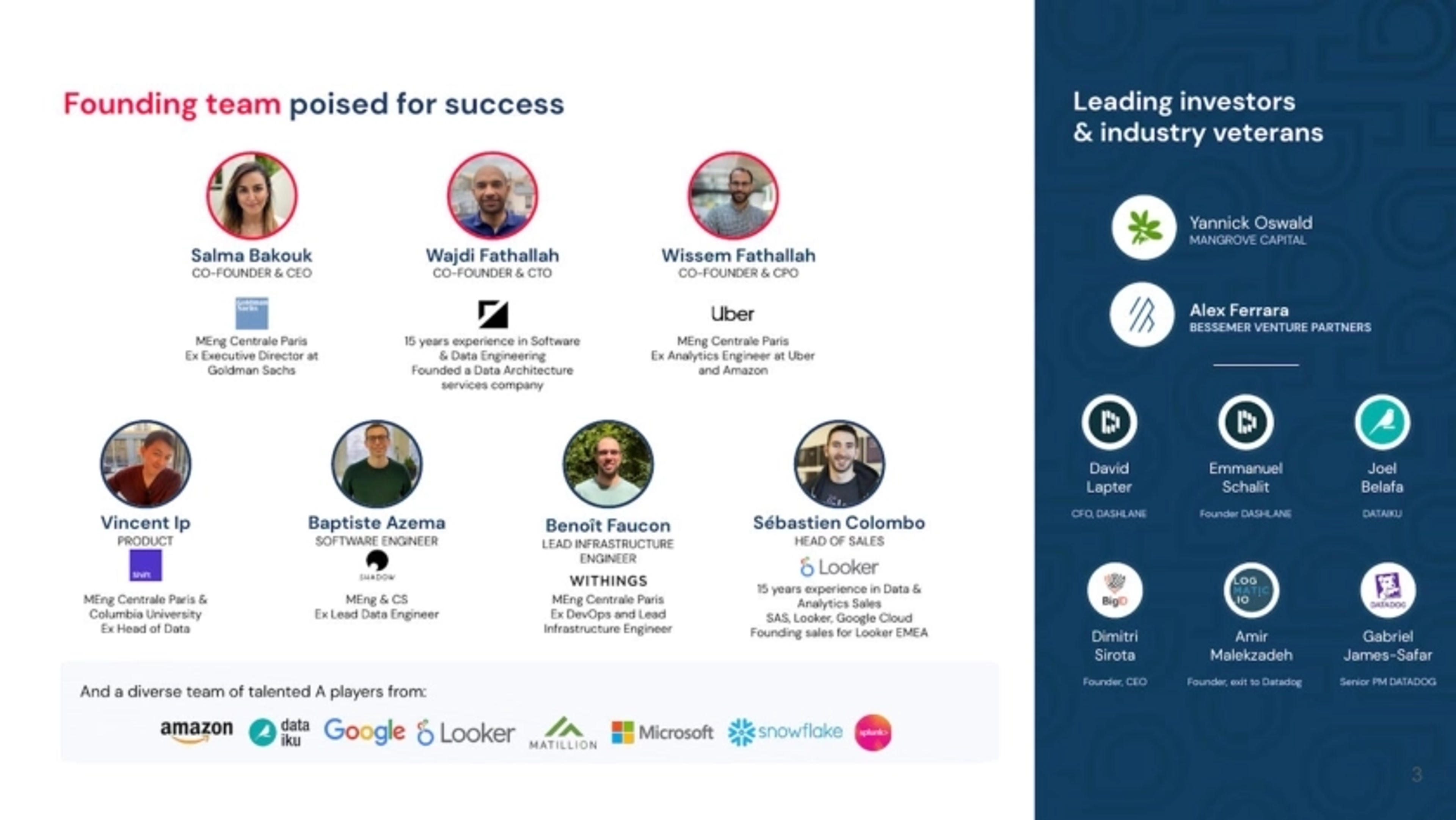 Sifflet Deck - Page #3 - Team Slide